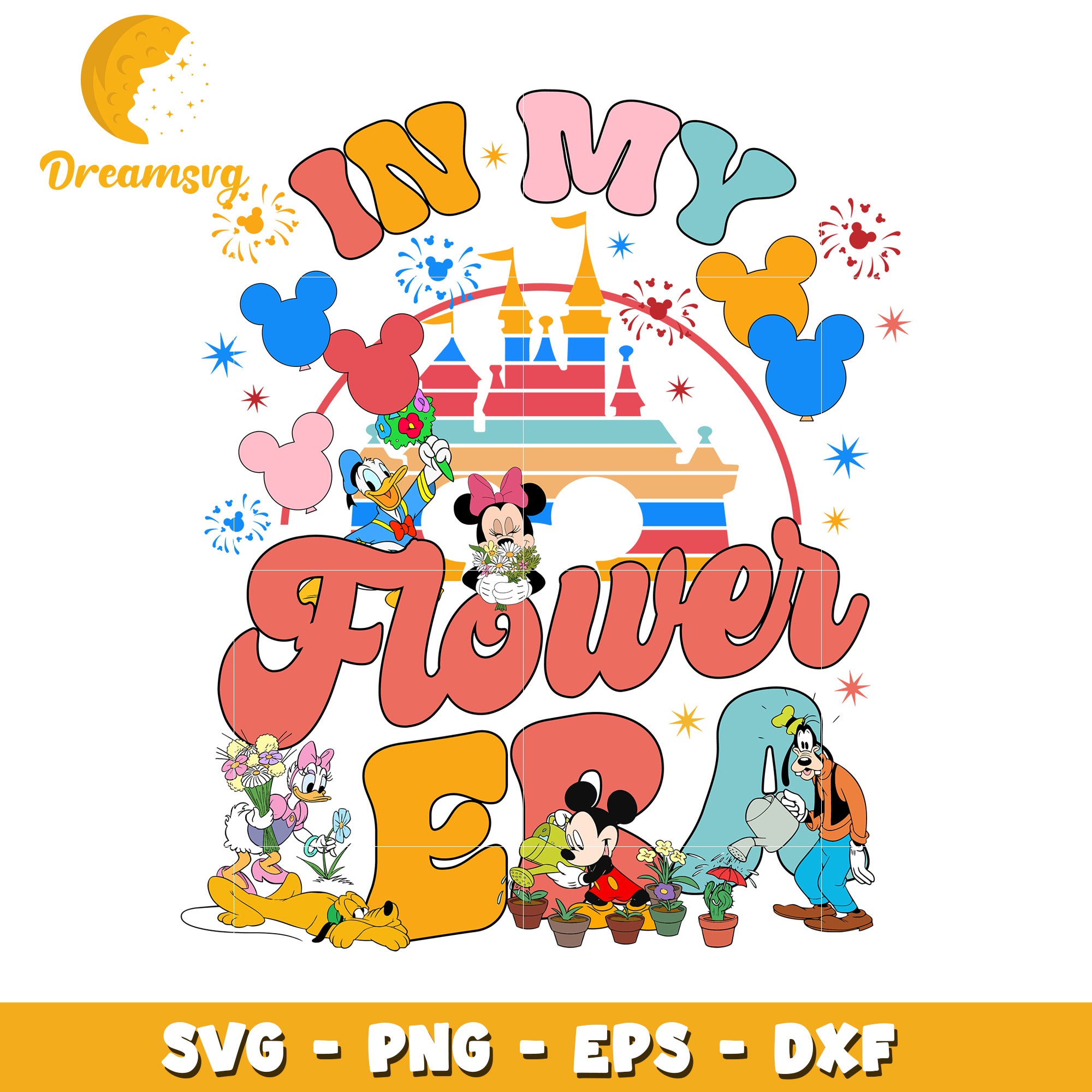 Disney Flower Power SVG PNG EPS DXF