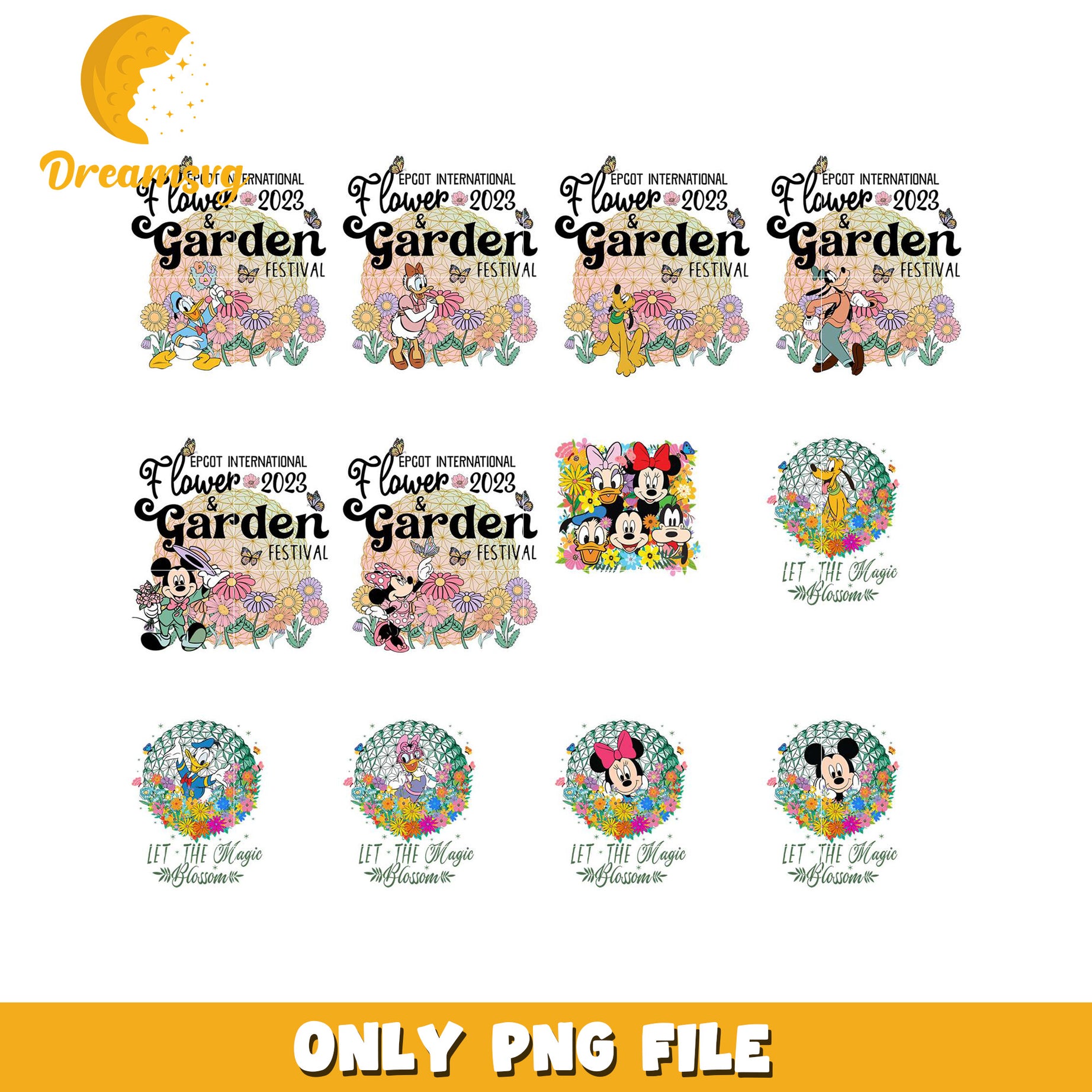 Disney Flower & Garden Fest PNG Bundle