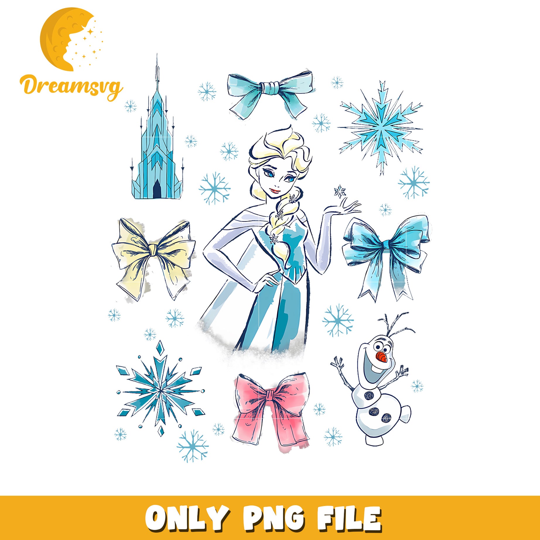 Disney Frozen Elsa Bow png, cartoon png, happy holiday png