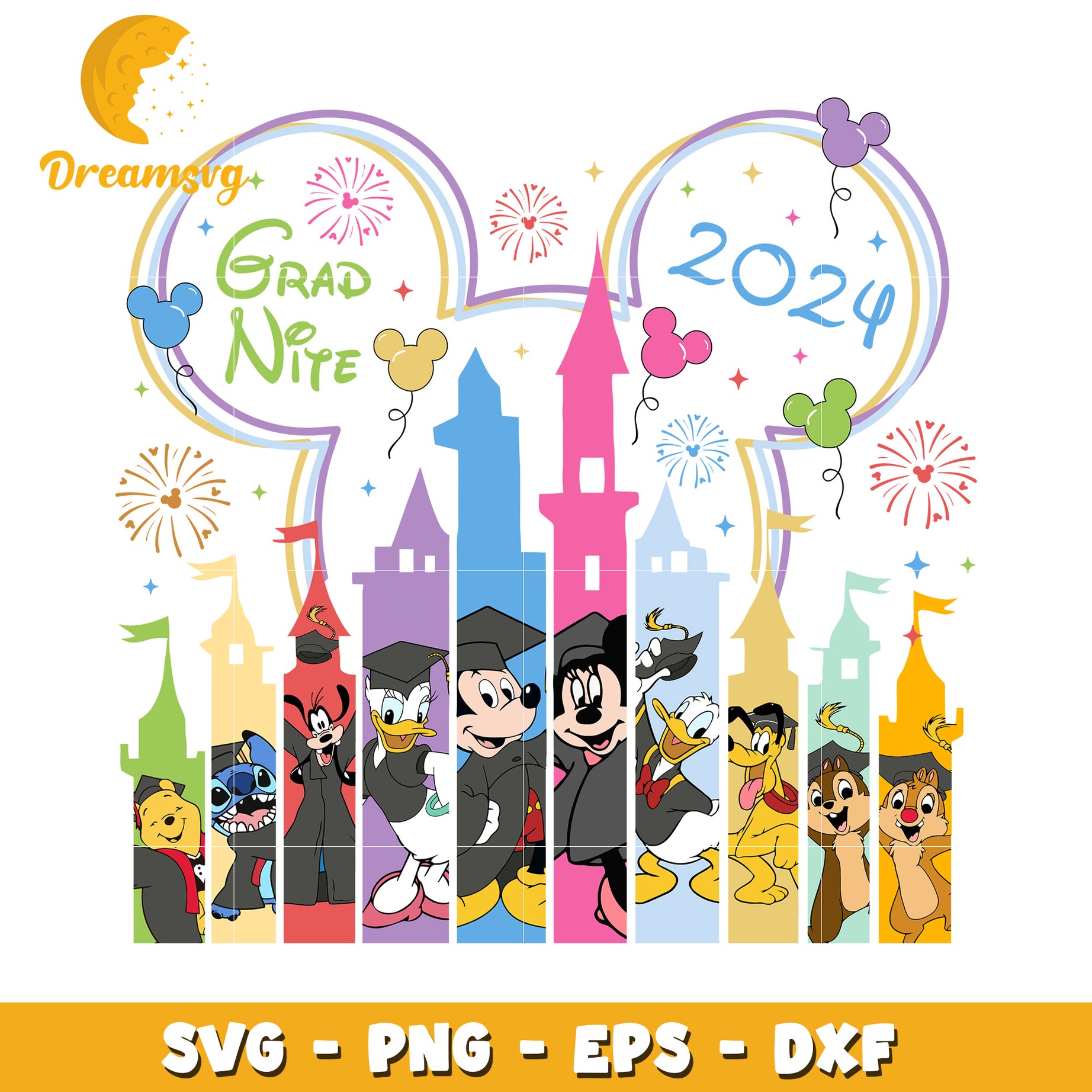 Disney Grad Nite 2024 SVG PNG EPS DXF