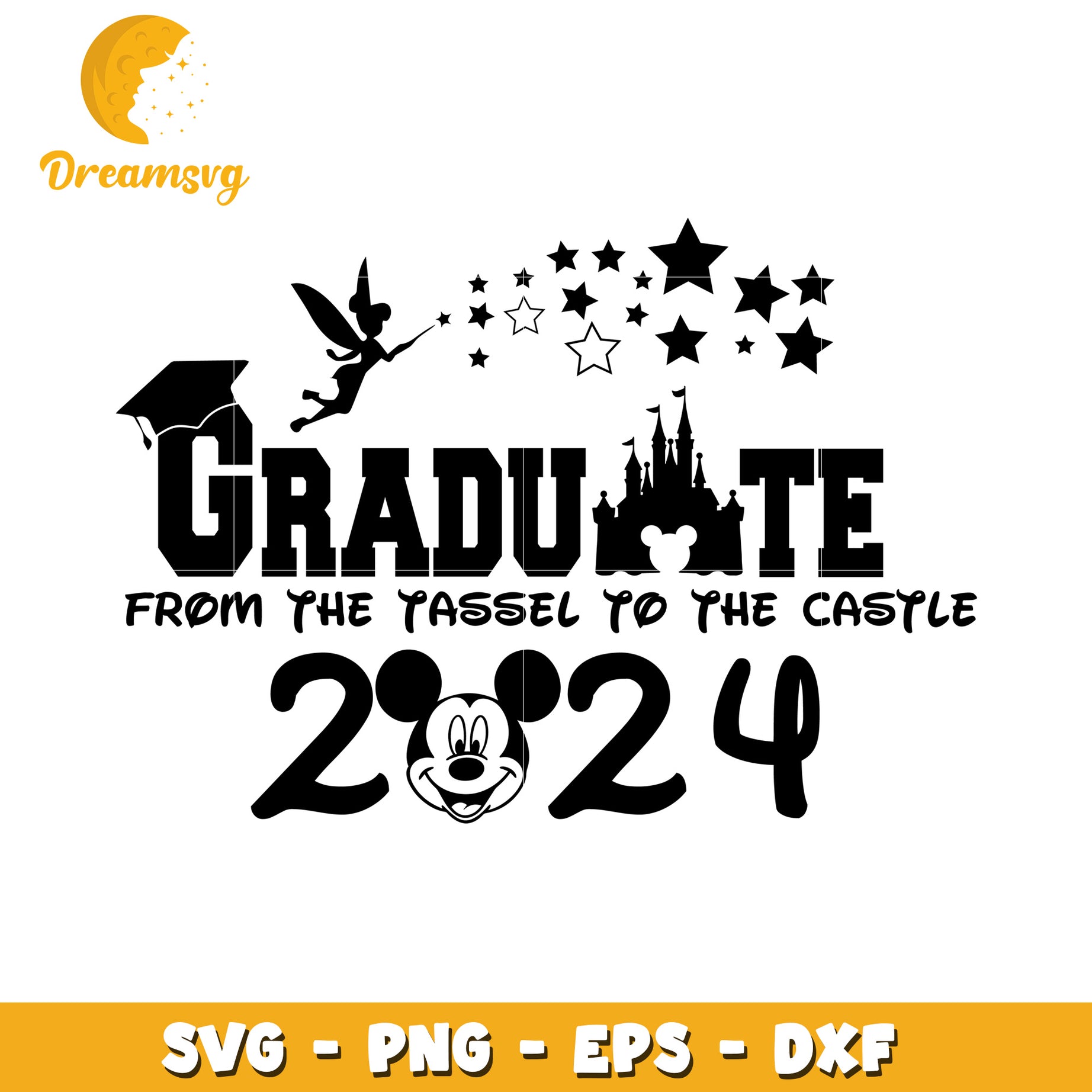 Disney Graduate SVG 2024 Tassel Castle