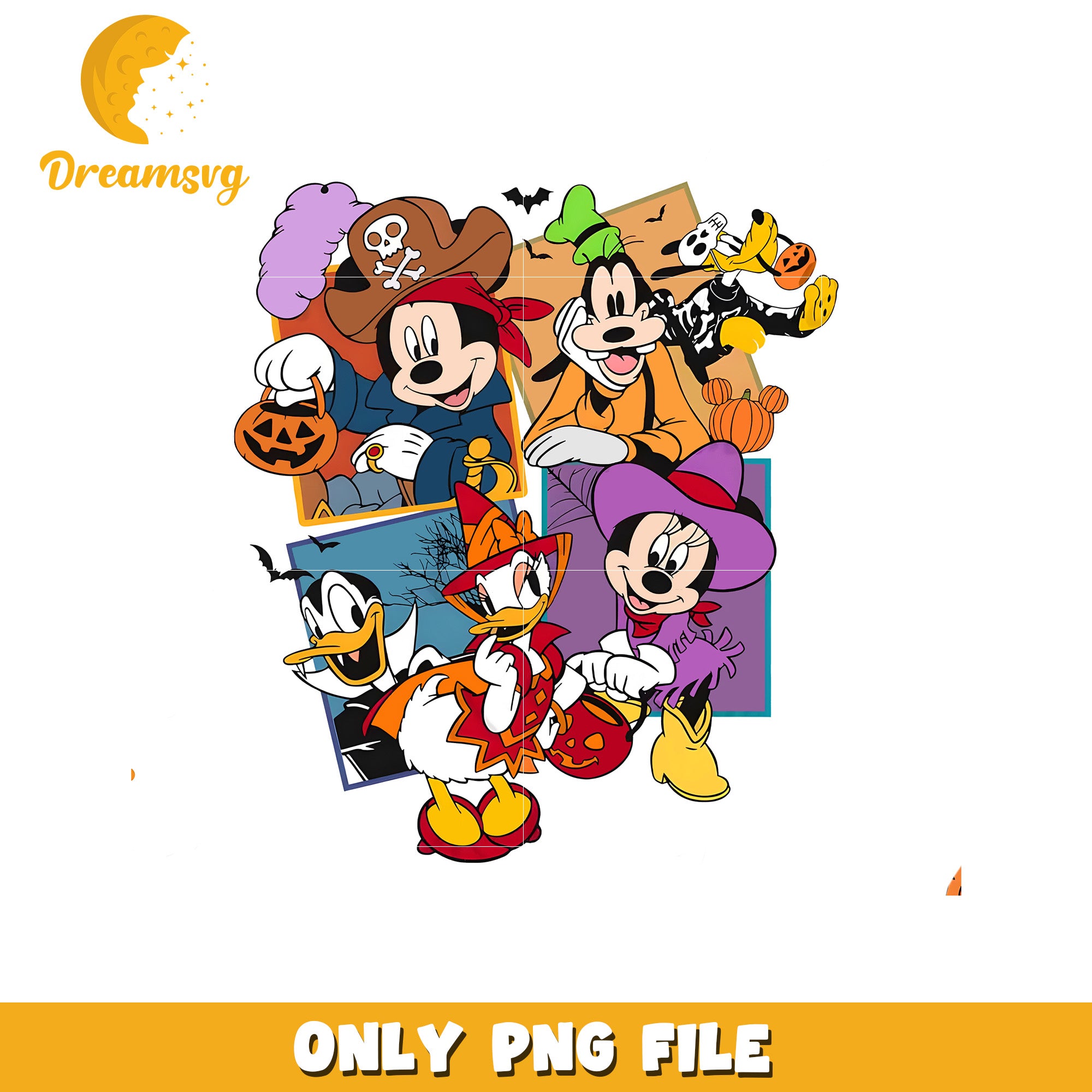 Disney Halloween PNG Characters – DreamSVG Store