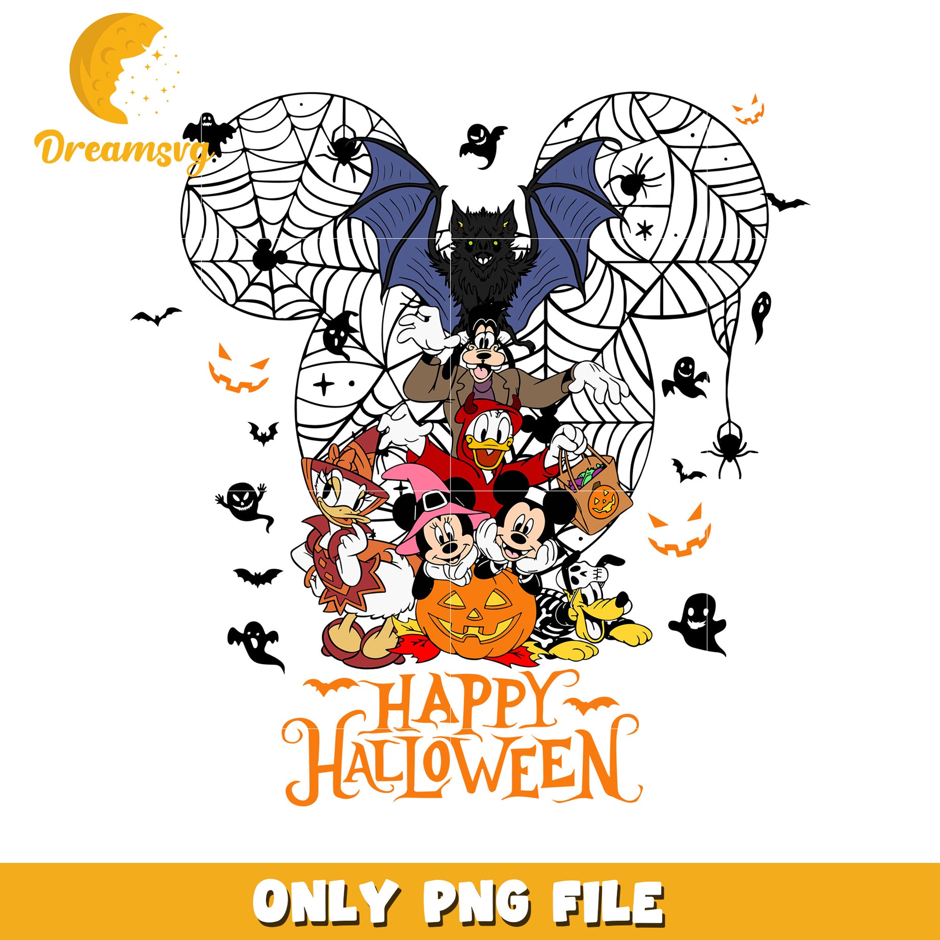 Disney Halloween PNG Sublimation