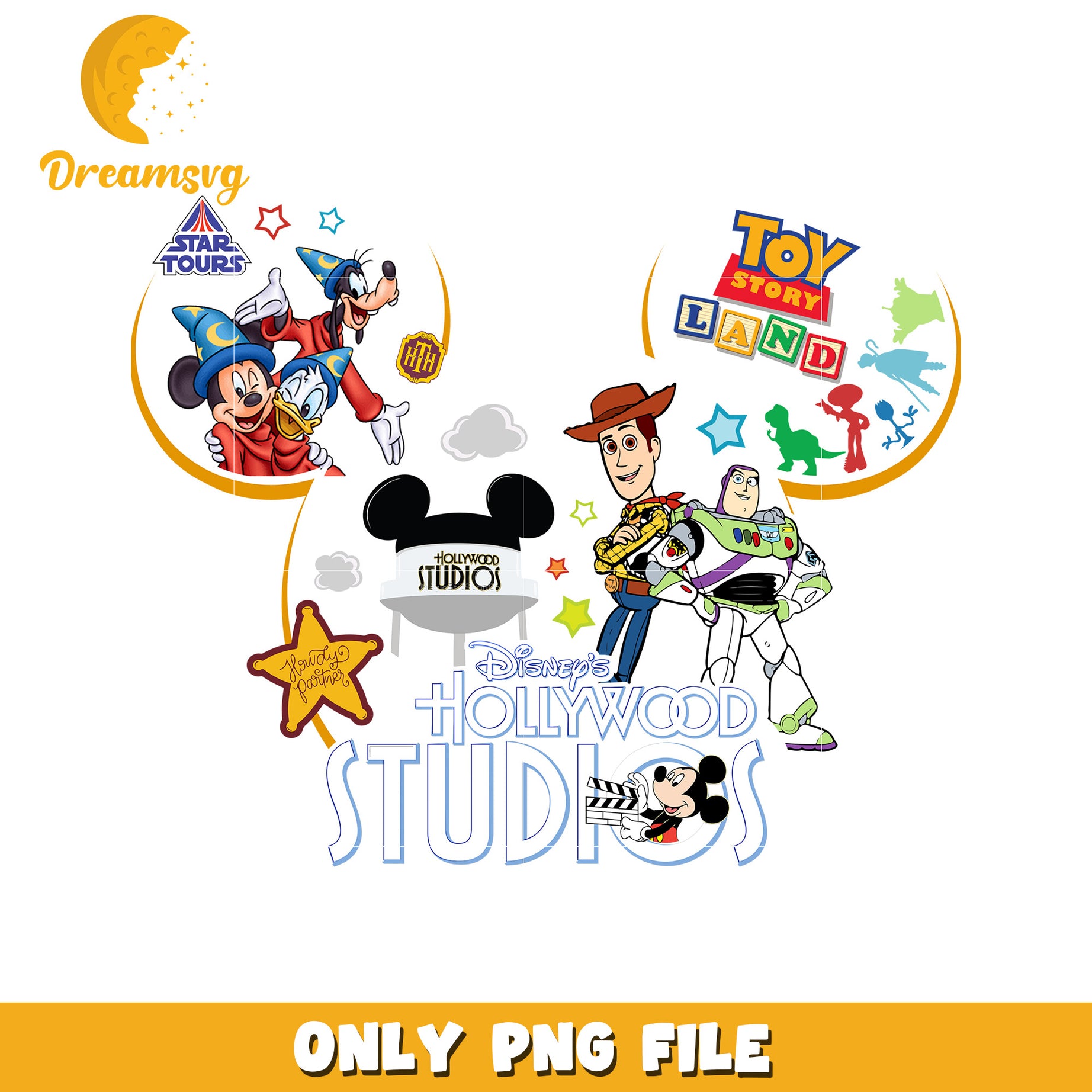 Disney Hollywood Studios PNG Design for Kids Fun