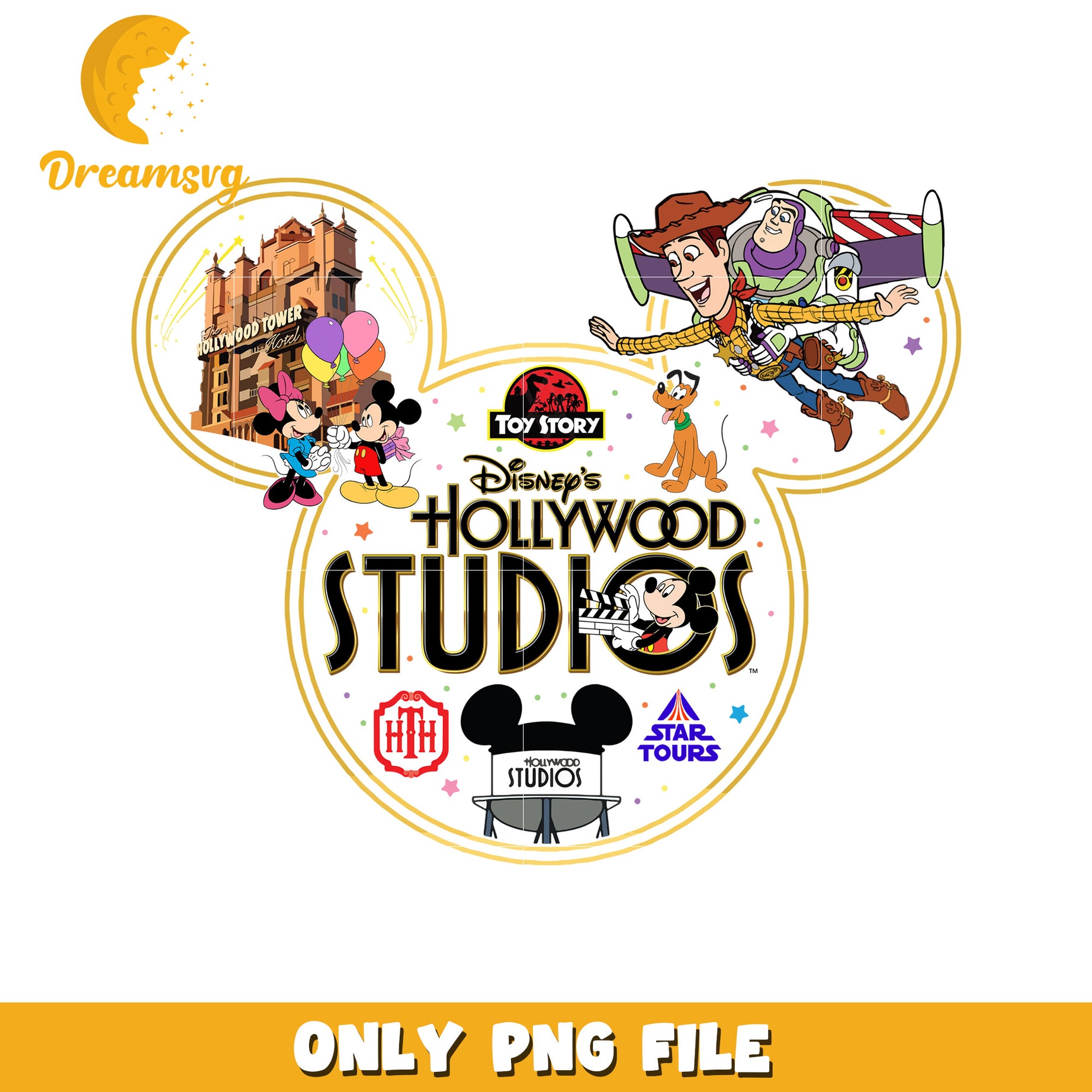 Disney Hollywood Studios PNG Graphic for Fans and Crafters