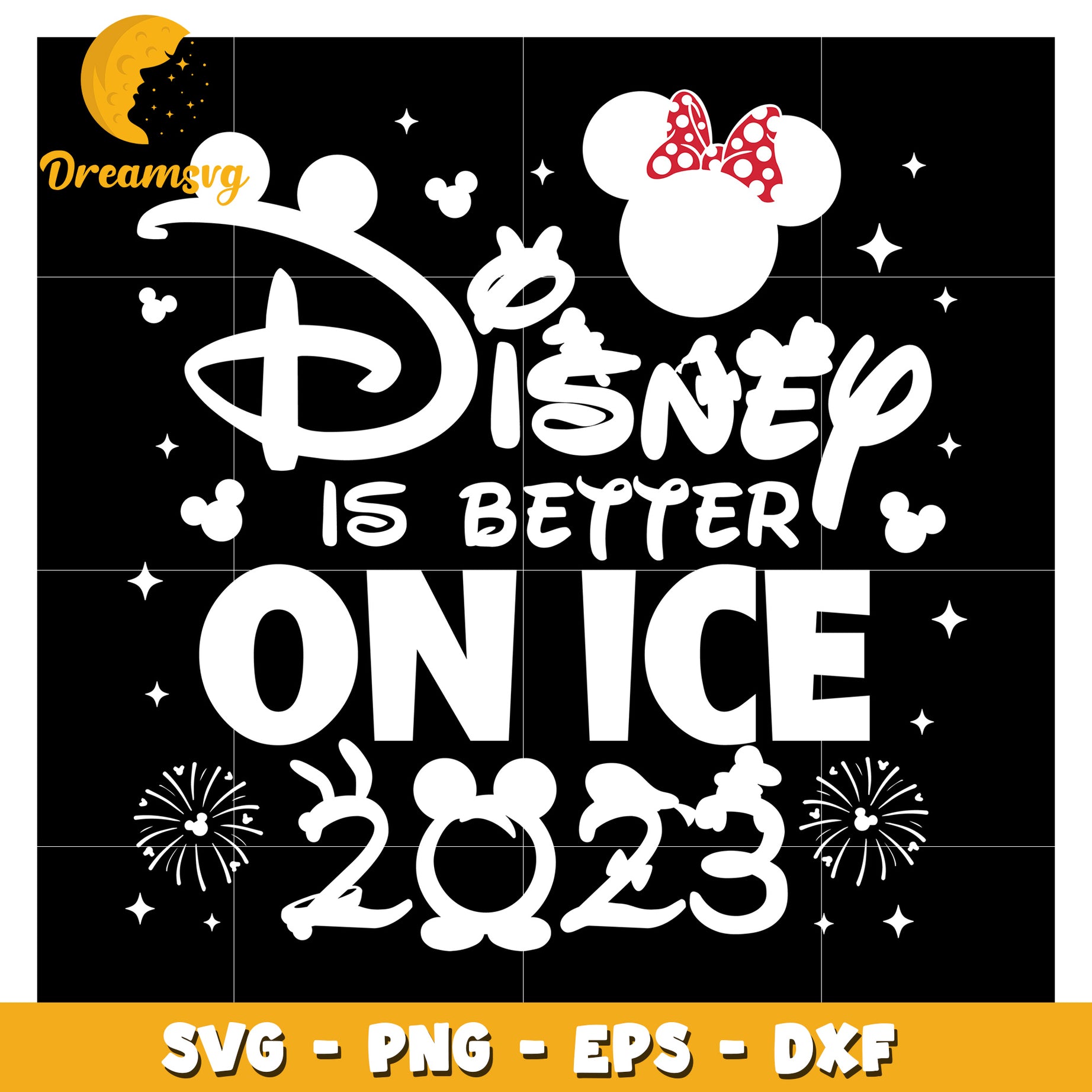 Disney Is Better on Ice 2023 SVG Cut File for Crafts and DIY