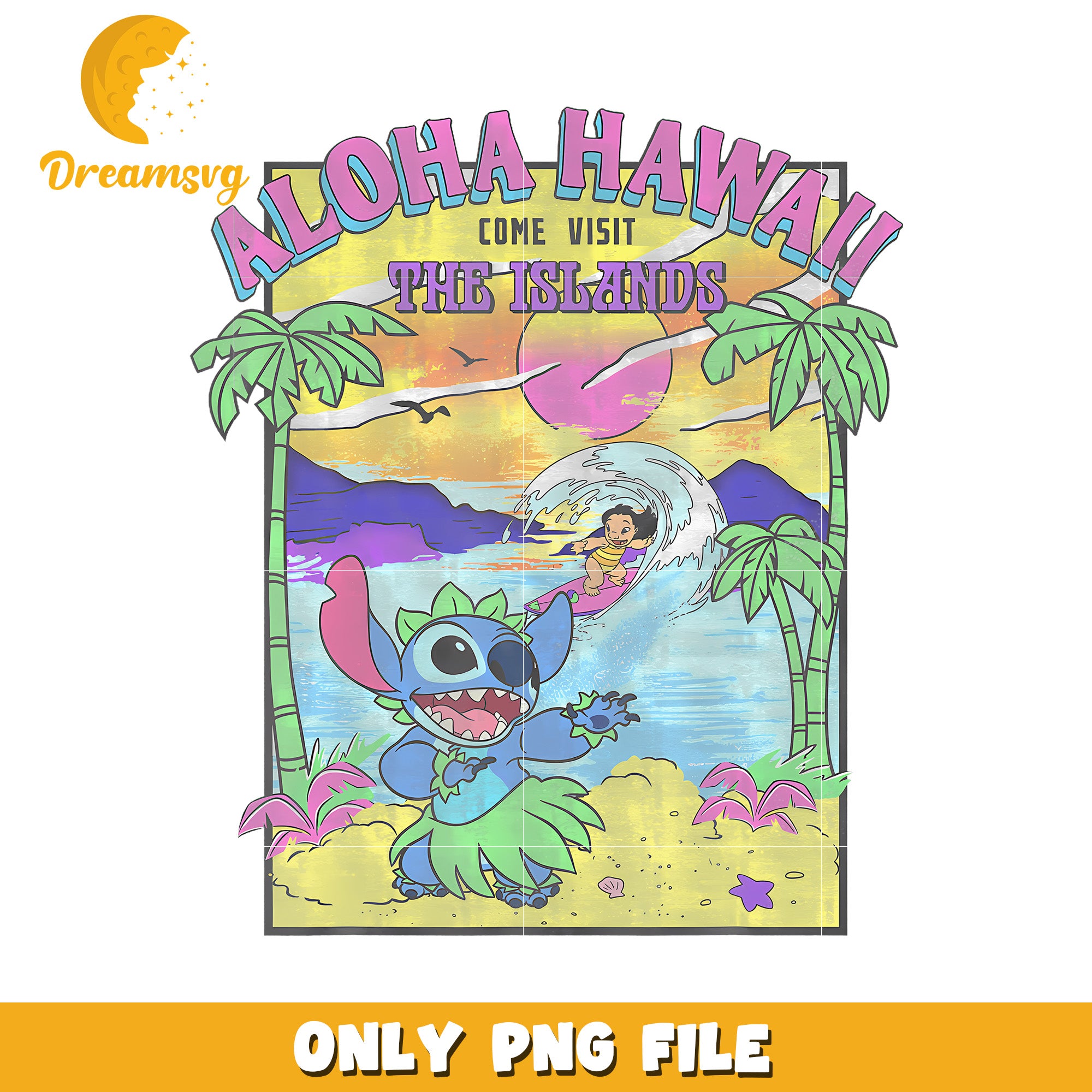 Disney Lilo  Stitch Aloha Hawaii png, hilarious quotes png, stitch png