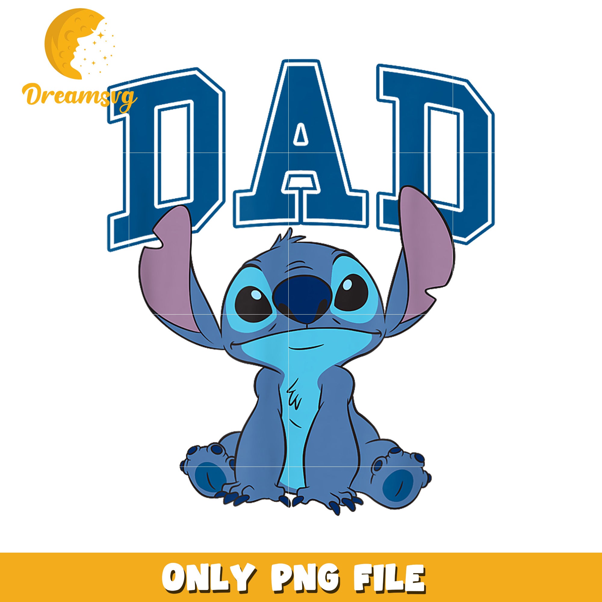 Disney Lilo & Stitch Vintage Dad Cool Stitch Collegiate Logo T-Shirt