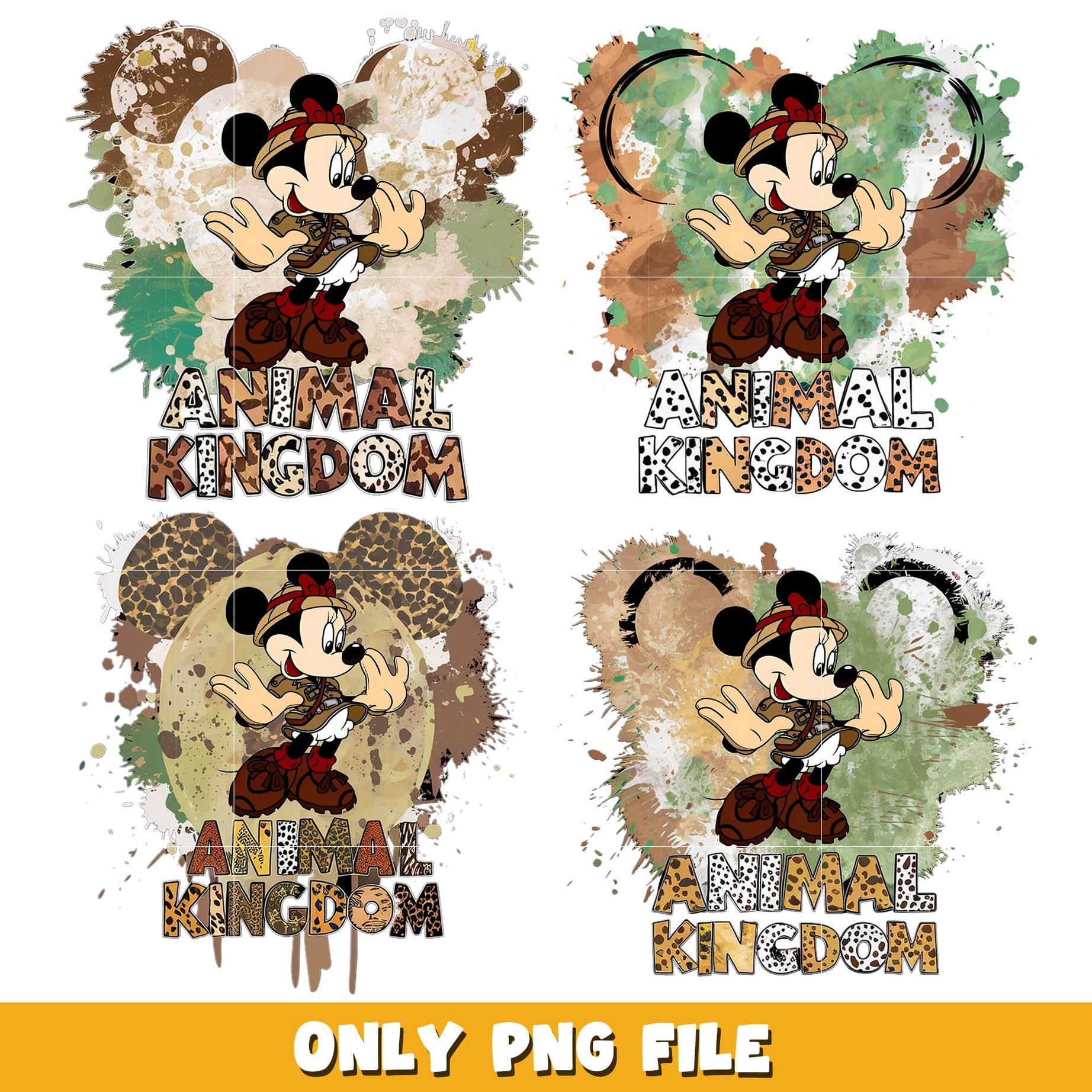 Mickey head animal kingdom png bundle, Disney animal kingdom png, Disney png