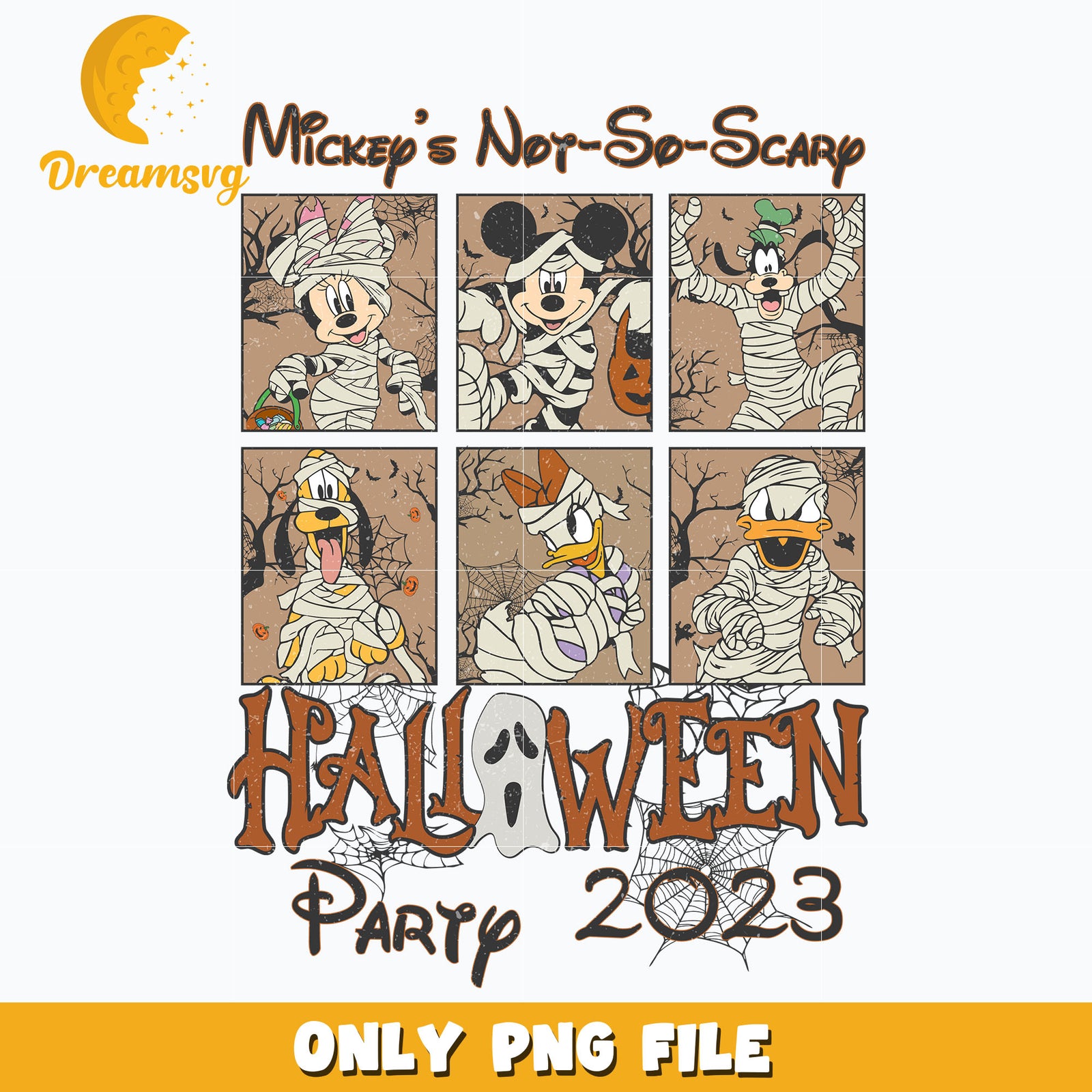 Mickey not so scary halloween png, Halloween png, Digital download