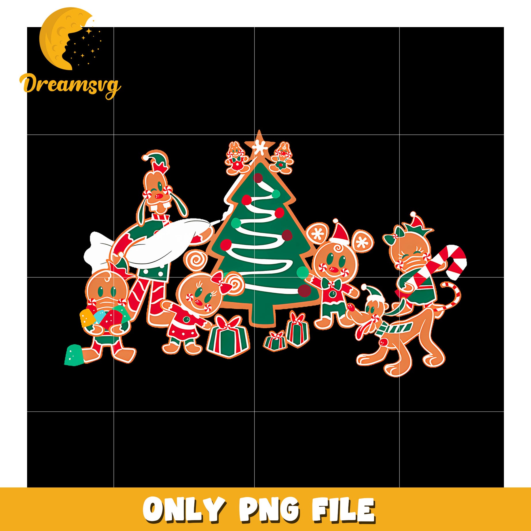 Disney Mickey  Pals Gingerbread png, hilarious quotes png, christmas tree png