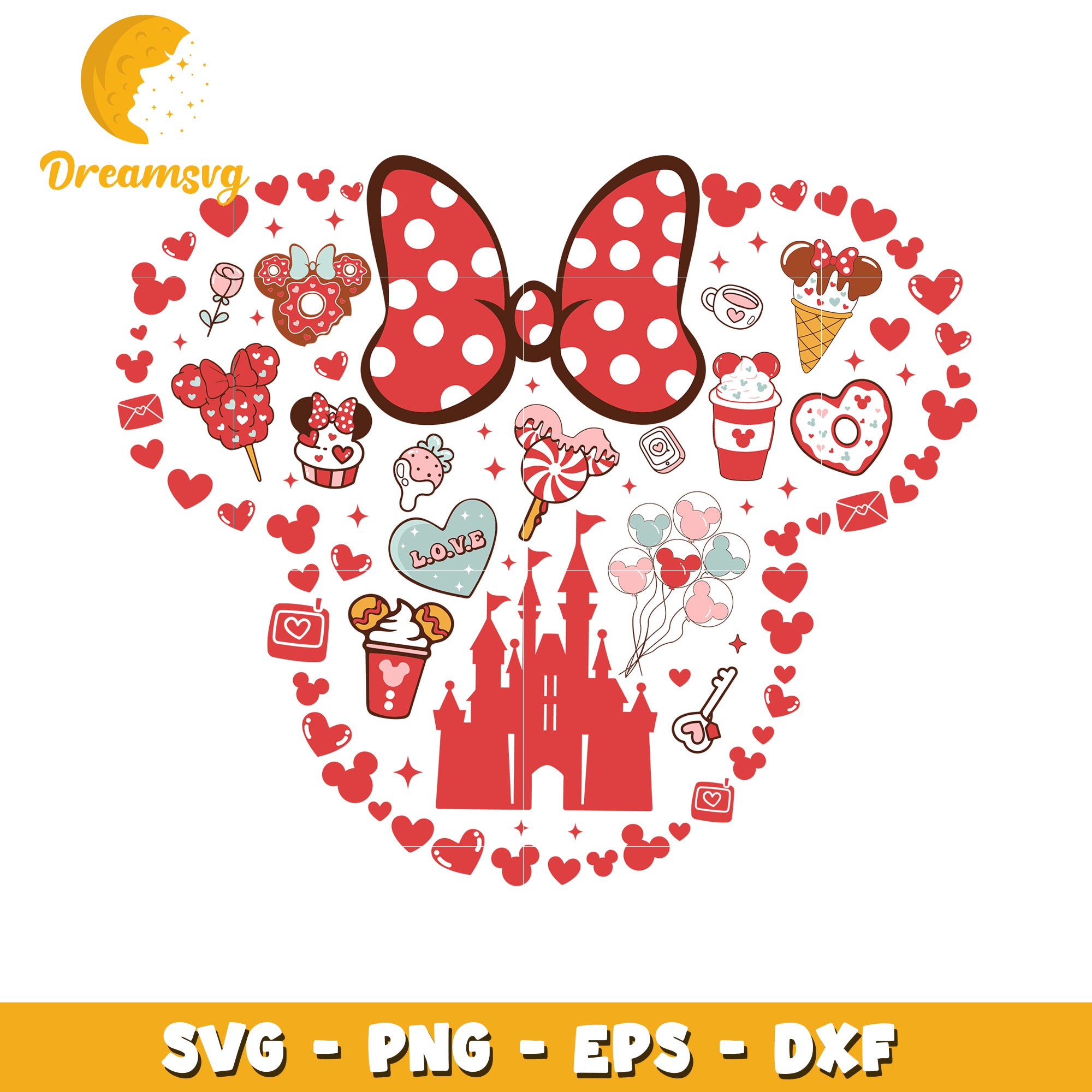 Disney Minnie Mouse Bow SVG Cut File