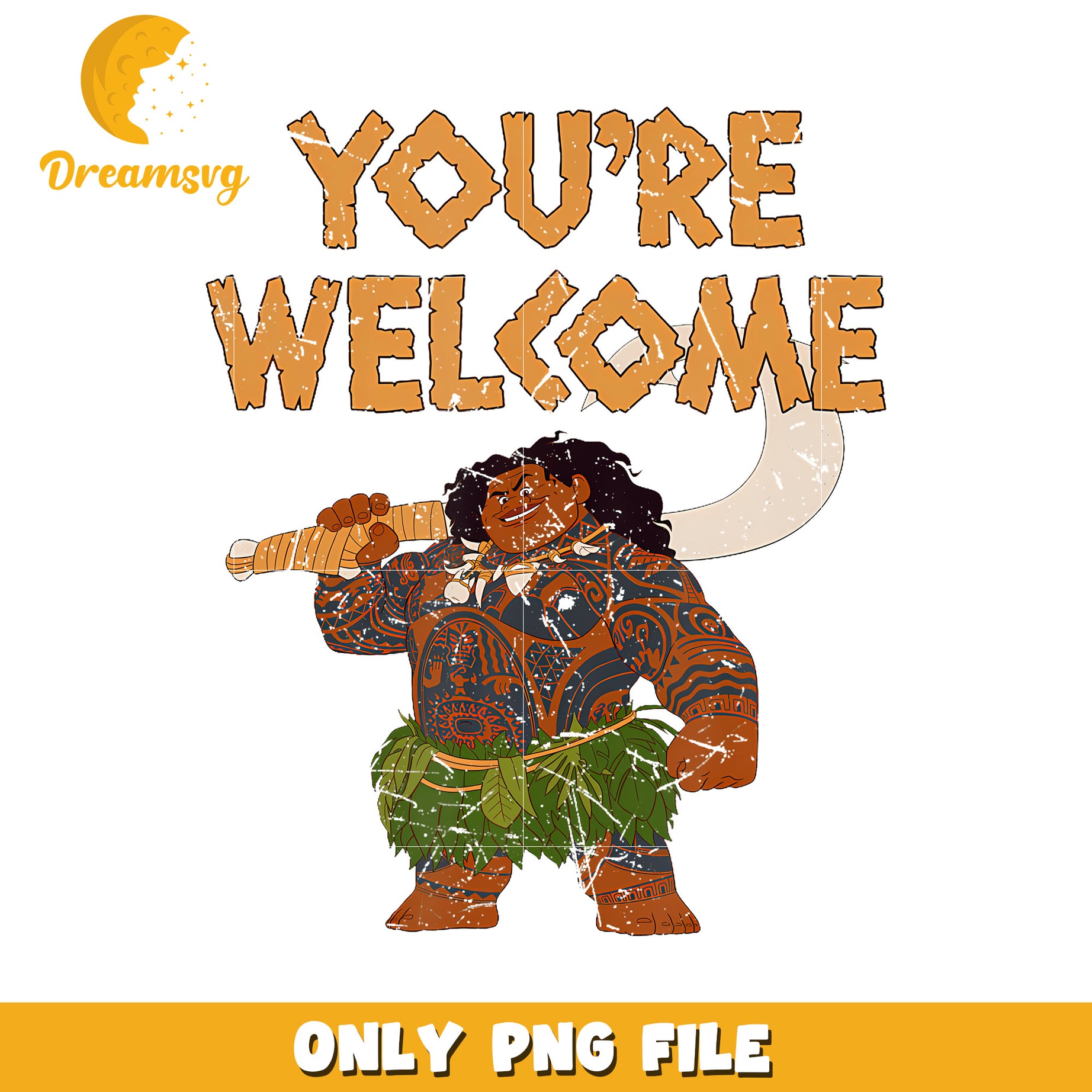 Disney Moana Maui png, trending memes png, moana maui png