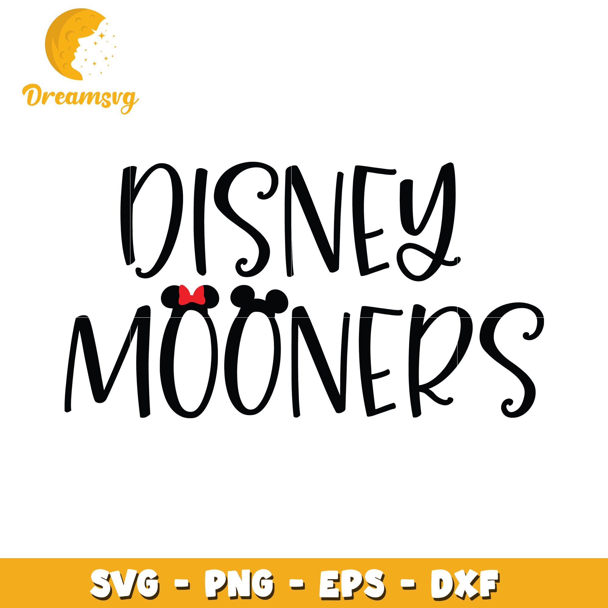 Disney Mooners SVG PNG EPS DXF
