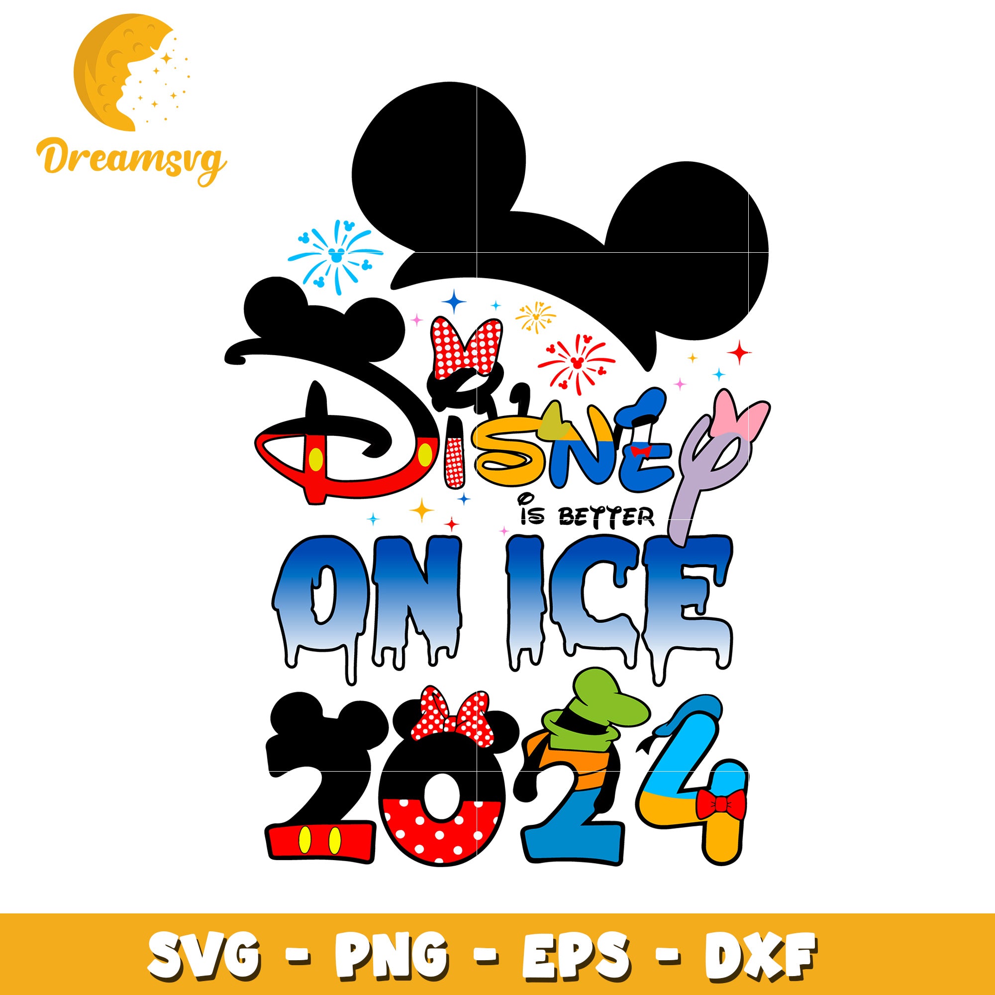 Disney On Ice 2024 SVG Graphic Design for Creative Projects