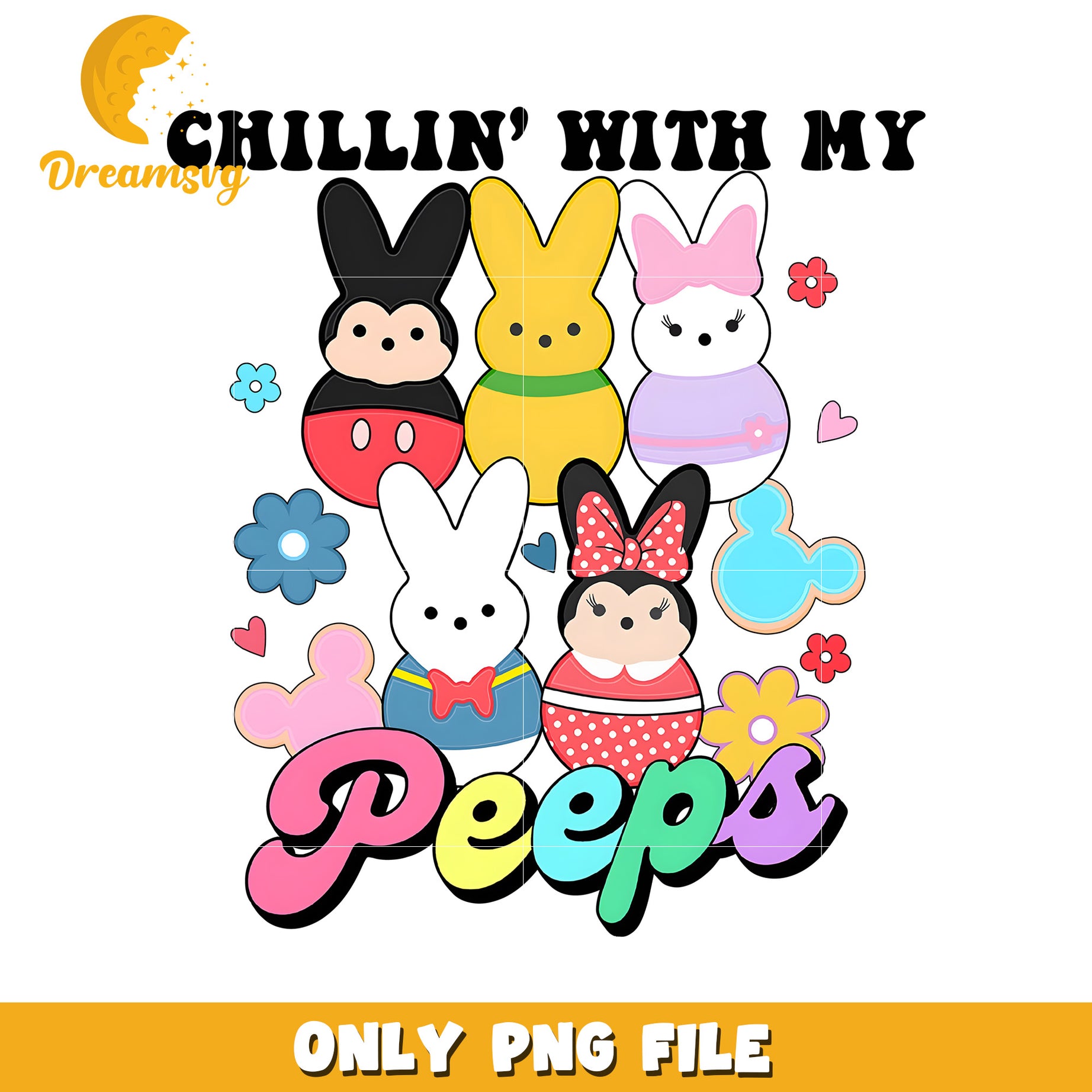 Disney Peeps Easter PNG Design