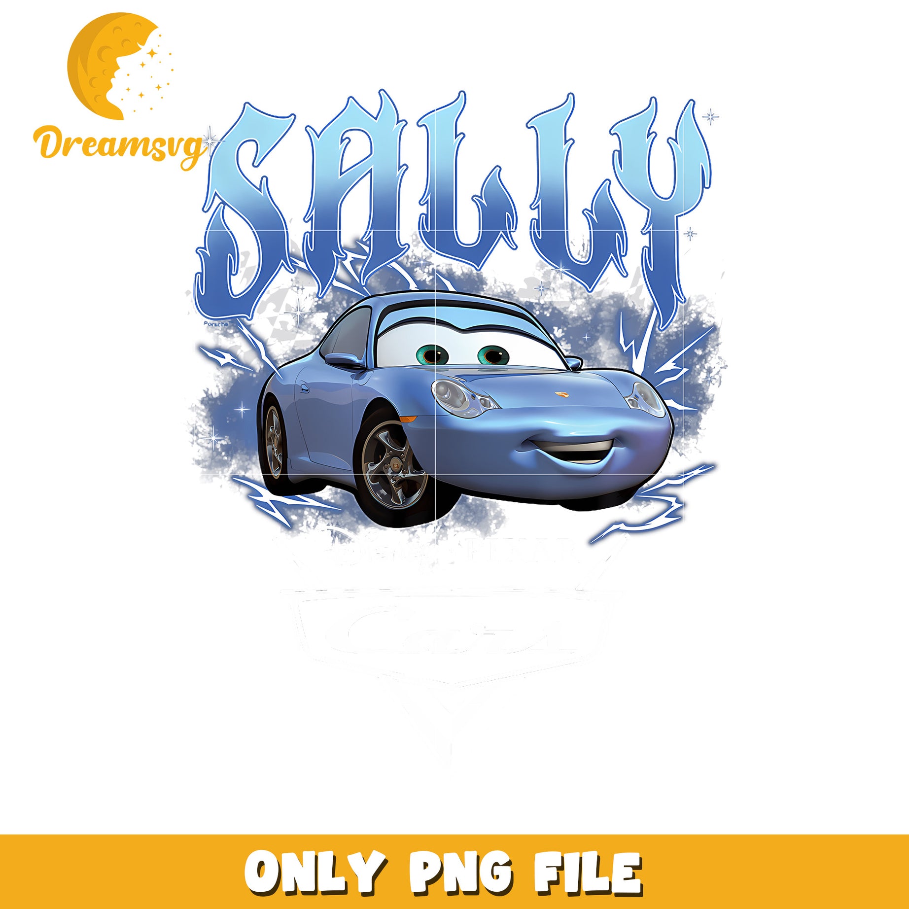 Disney Pixar Cars Sally Racer Distressed png, trending memes png, cars disney png