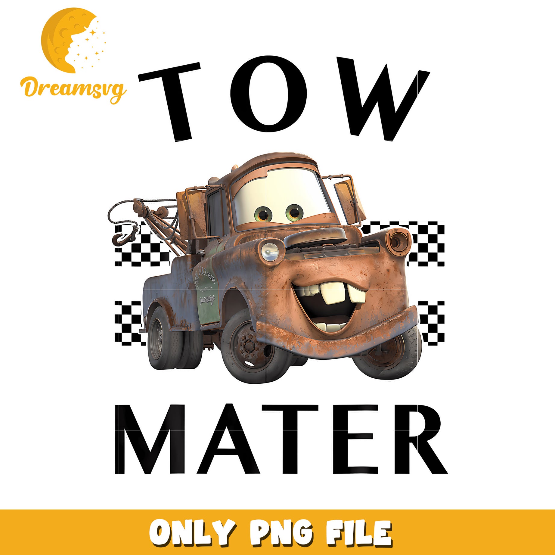 Disney Pixar Cars Tow Mater png, funny designs​​ png, matter cars png