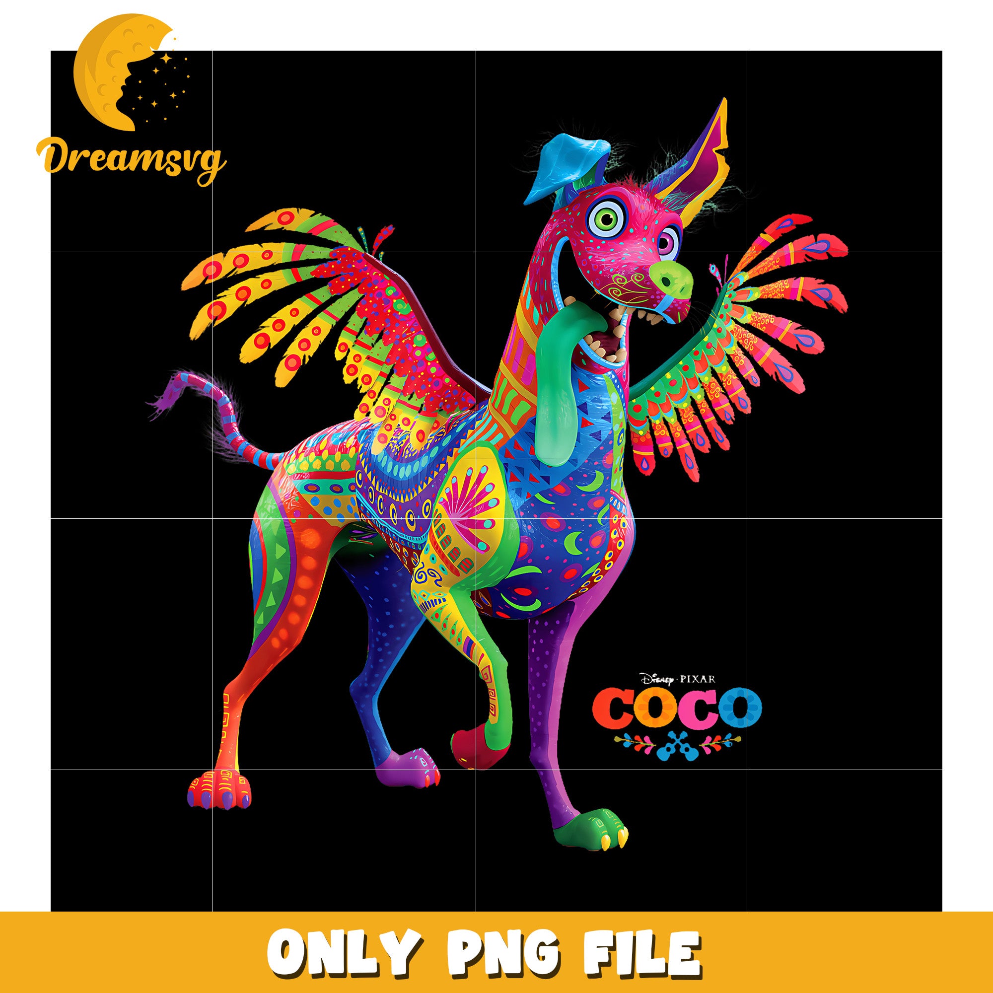 Disney Pixar Coco Dante Alebrije Spirit Animal png, funny images png