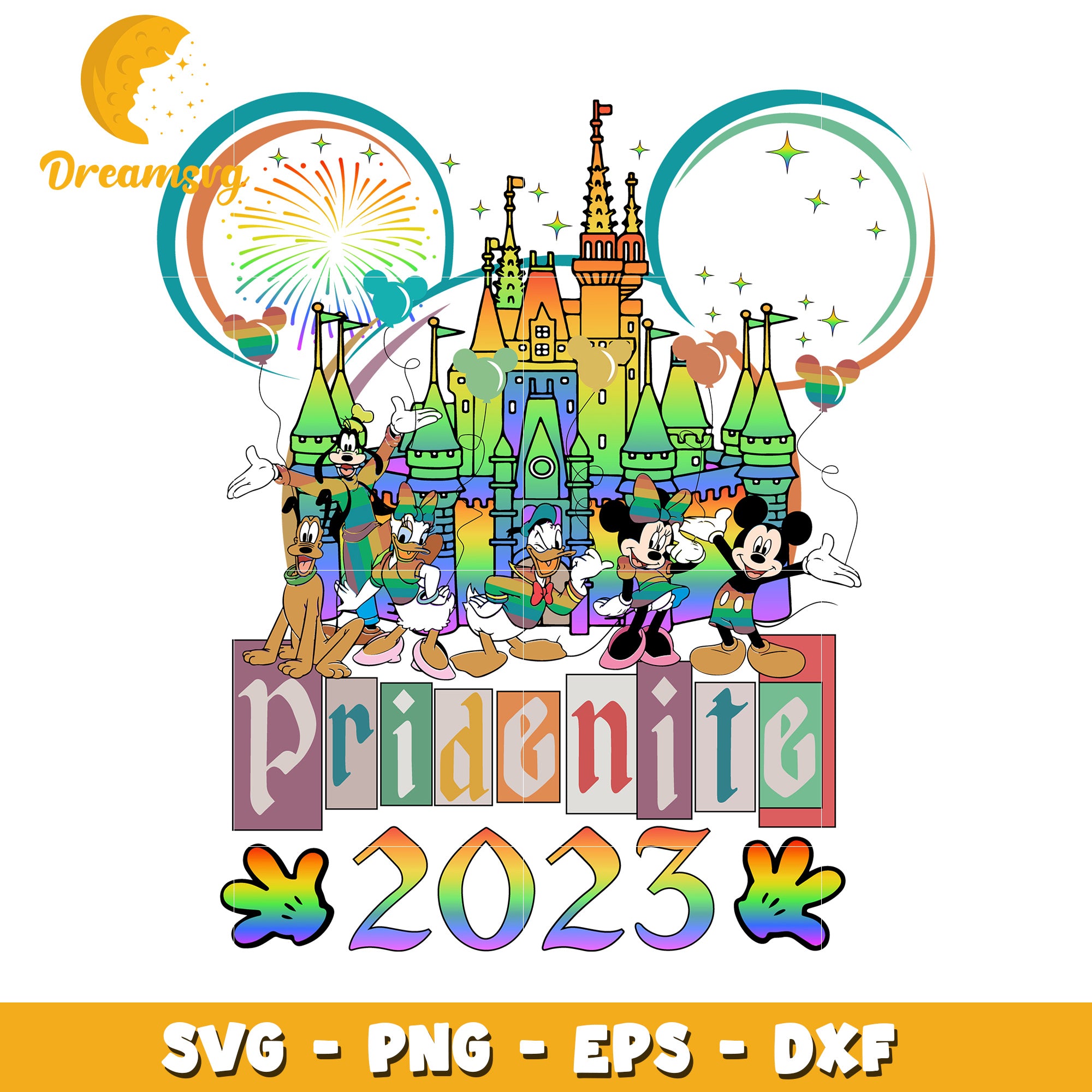 Disney Pride Nite 2023 SVG PNG EPS DXF