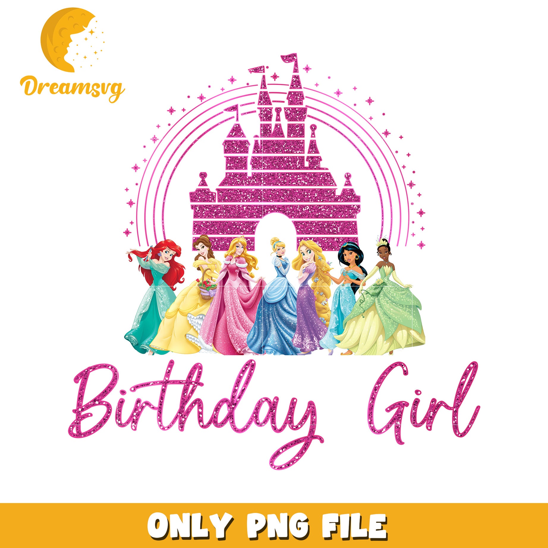 Disney Princess Birthday Girl PNG