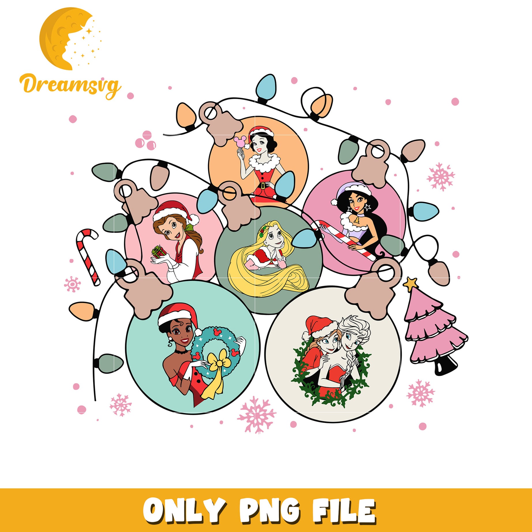 Disney Princess Christmas PNG