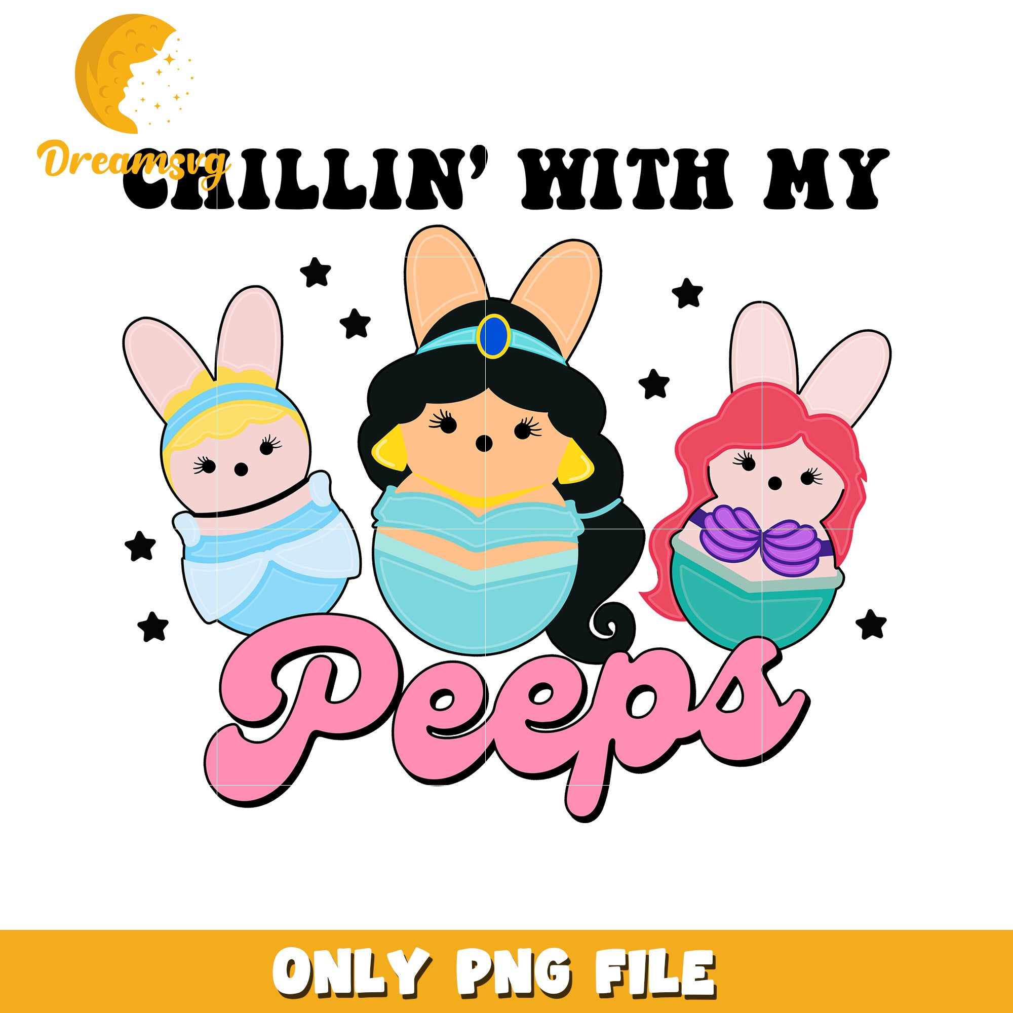 Disney Princess Peeps Easter Bunny PNG