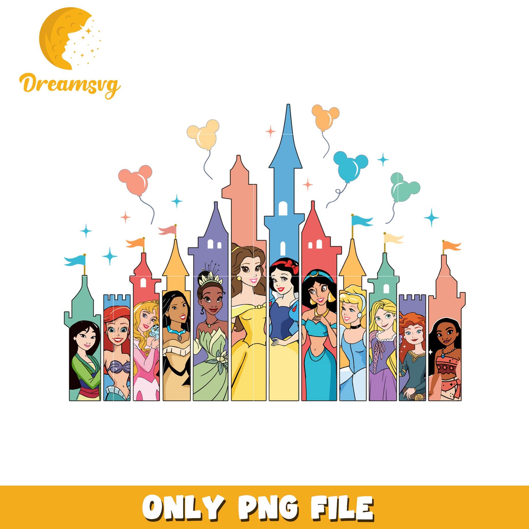 Disney Princesses Castle PNG