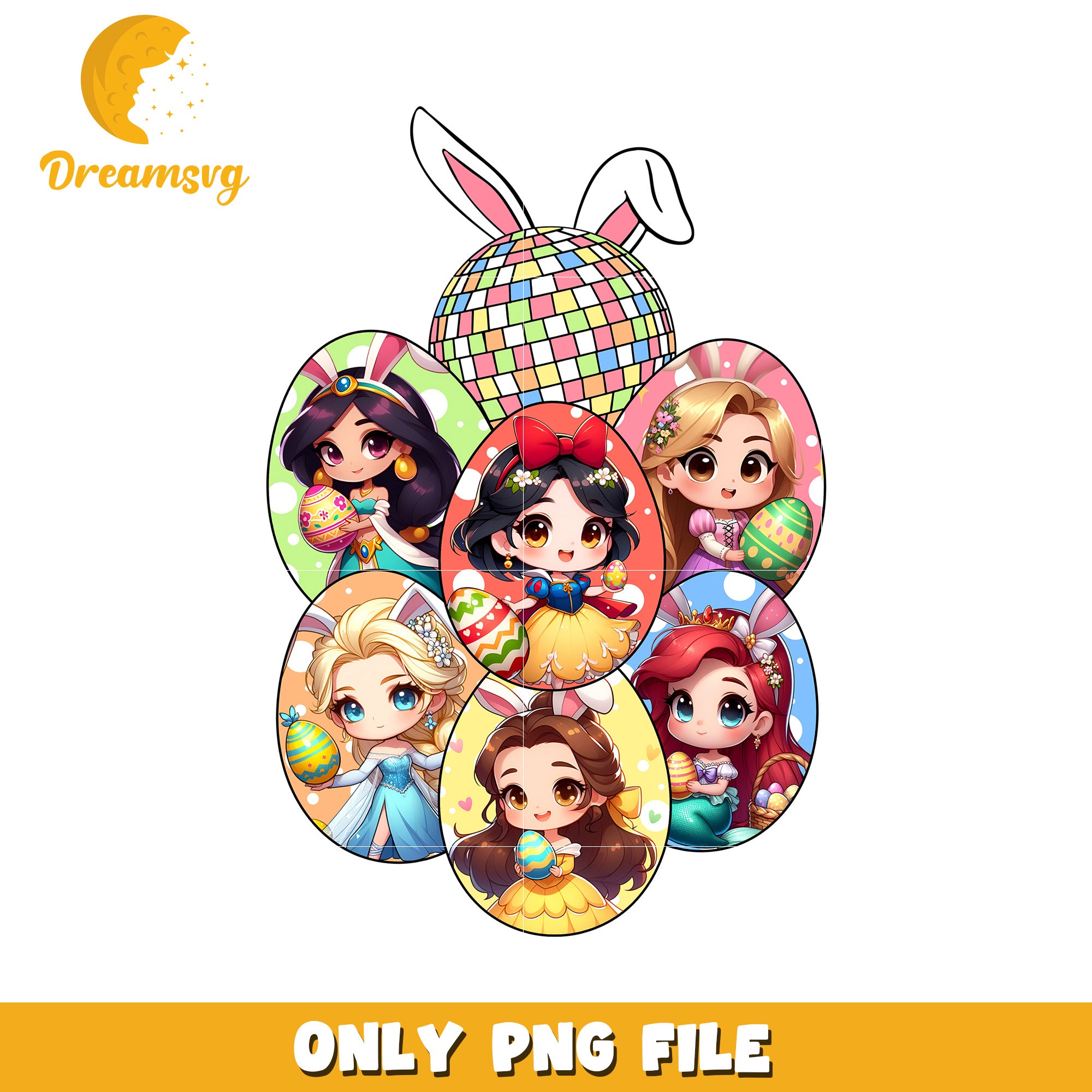 Disney Princesses Easter PNG