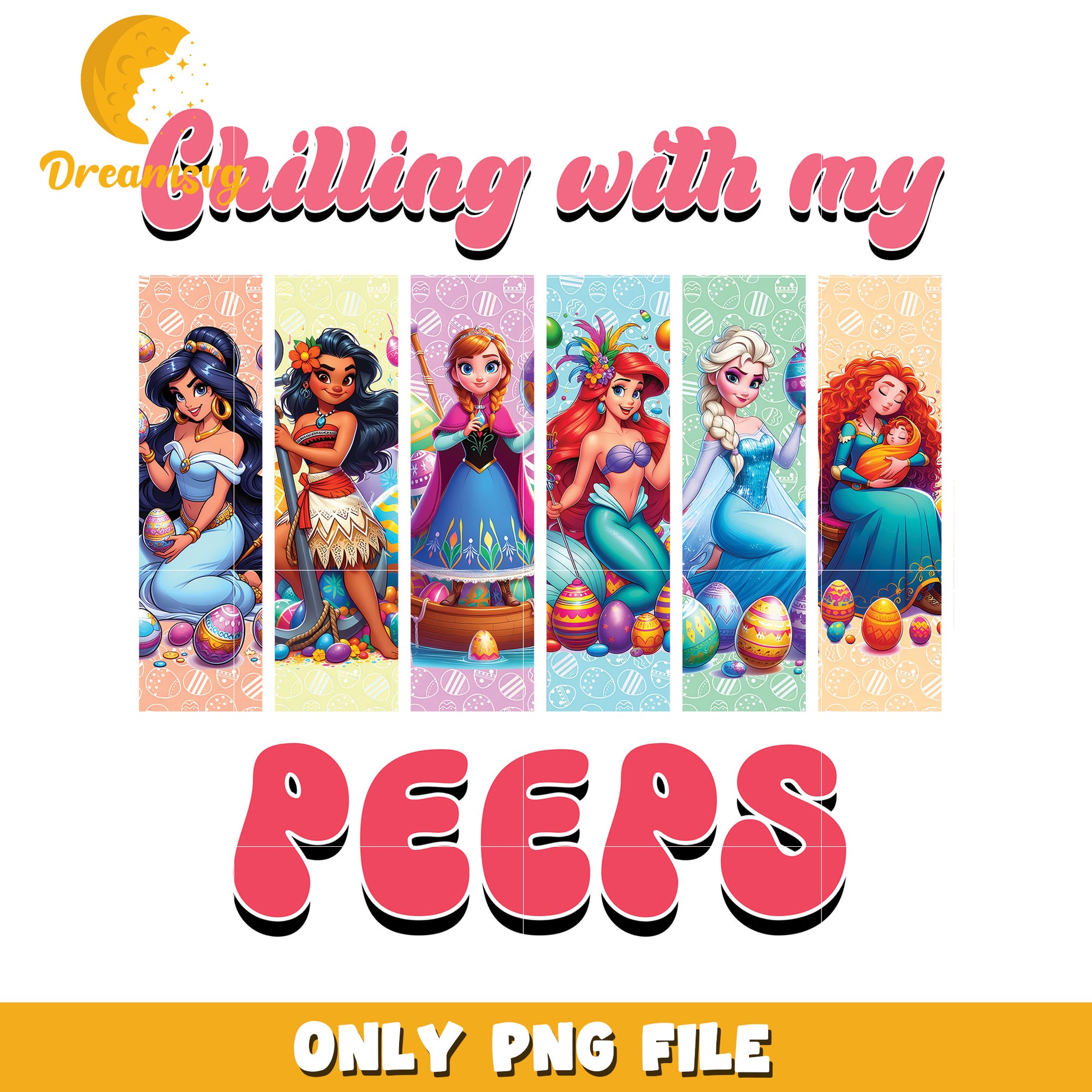 Disney Princesses Easter Peeps PNG