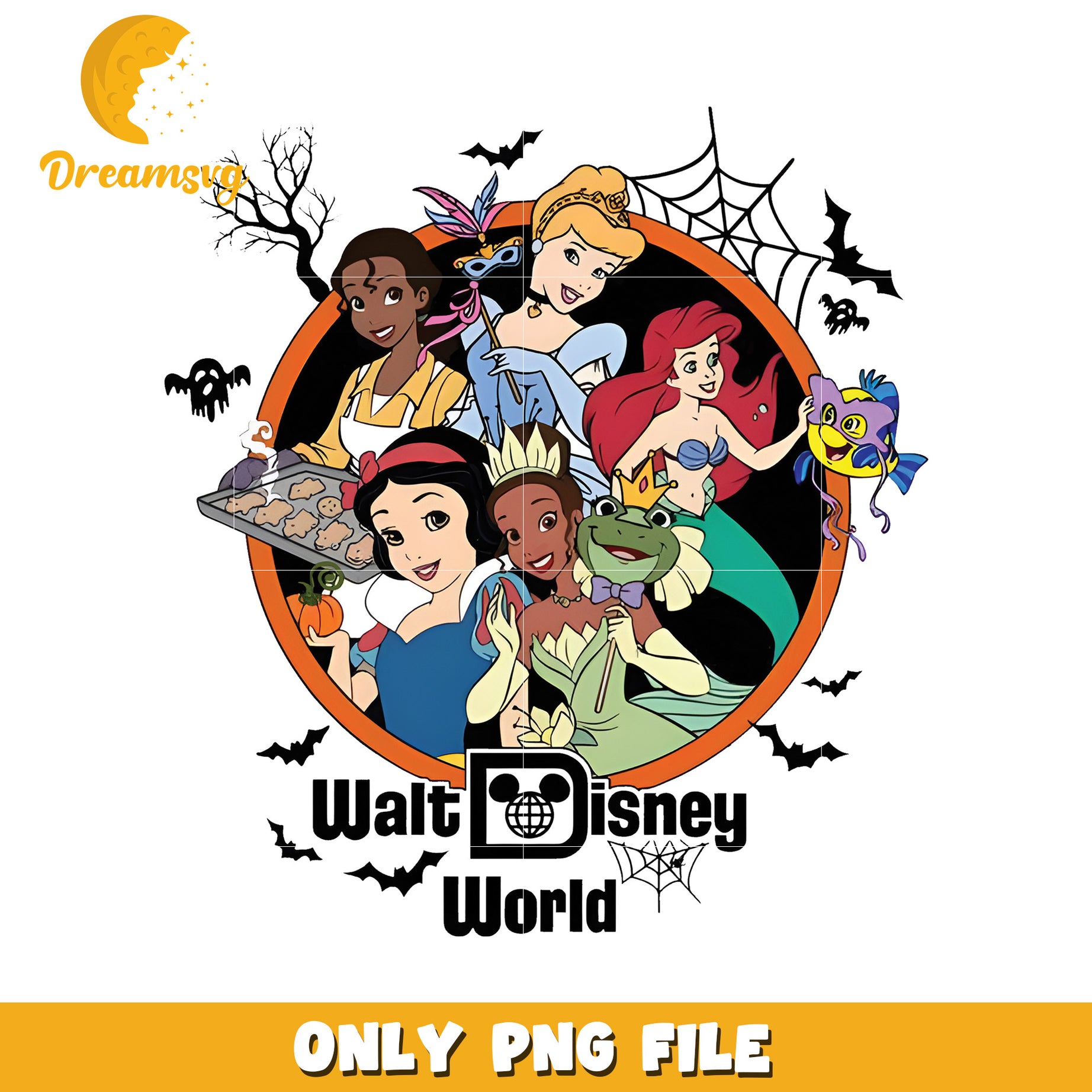 Disney Princesses Halloween PNG – DreamSVG Store