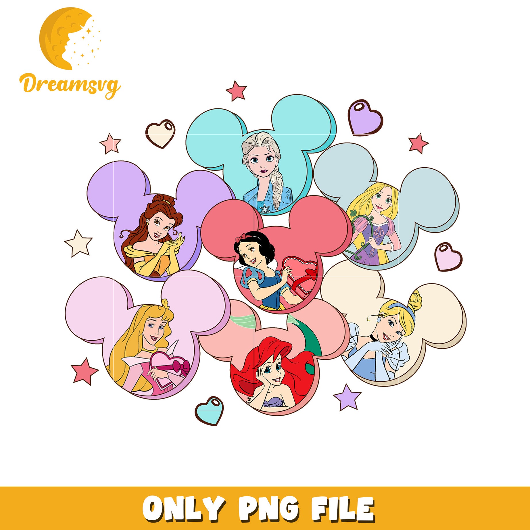 Disney Princesses PNG Mickey Ears