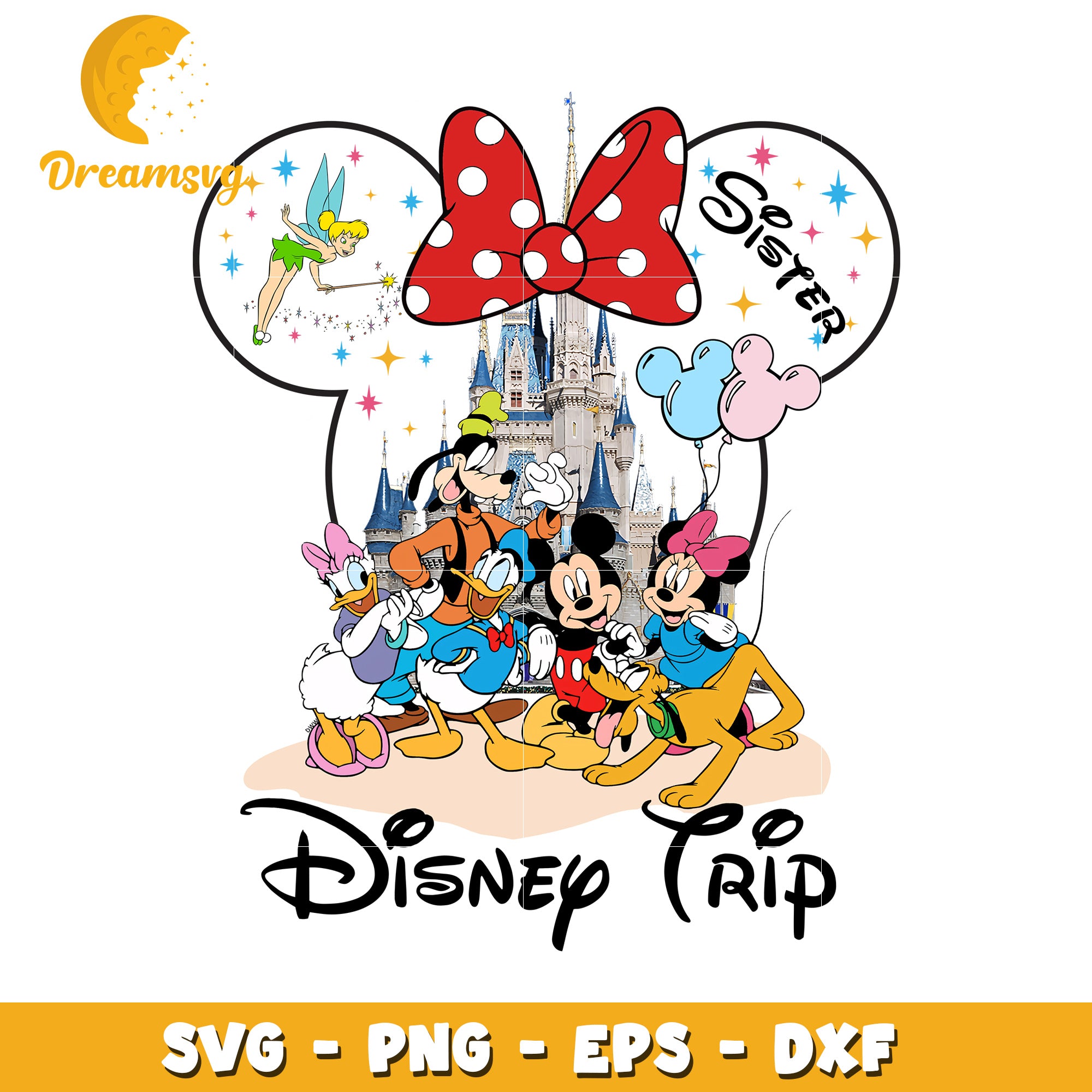 Disney Sister Trip SVG PNG EPS DXF
