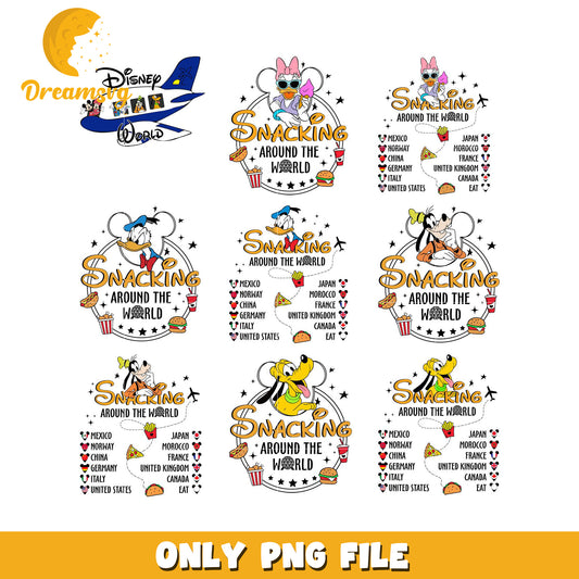 Disney Snacking Around the World PNG