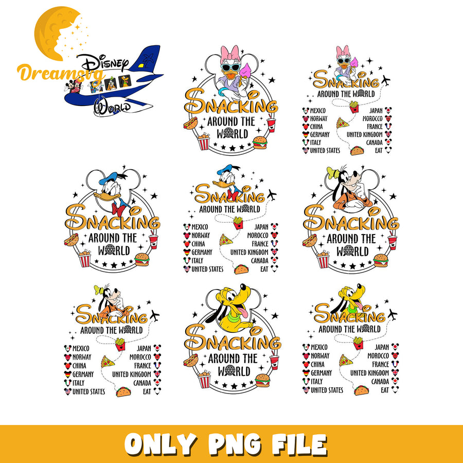 Disney Snacking Around the World PNG