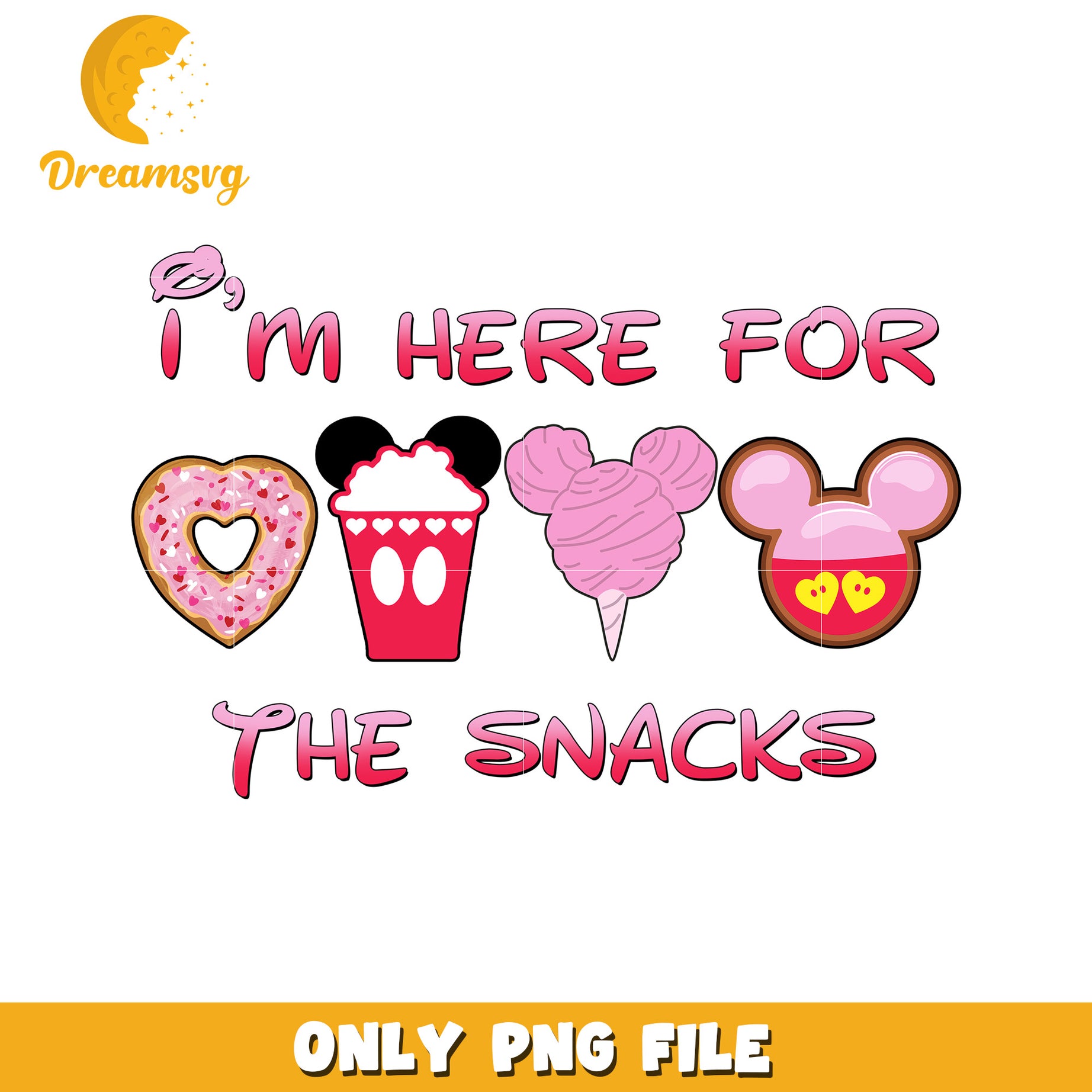 Disney Snacks PNG Sublimation