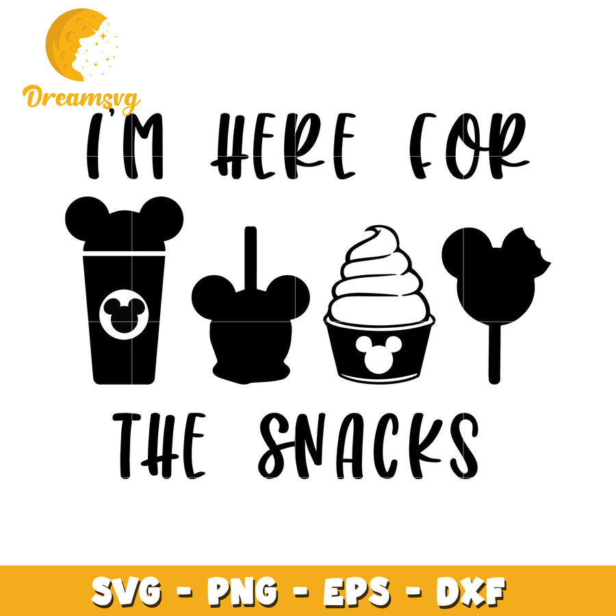 Disney Snacks SVG Cut File