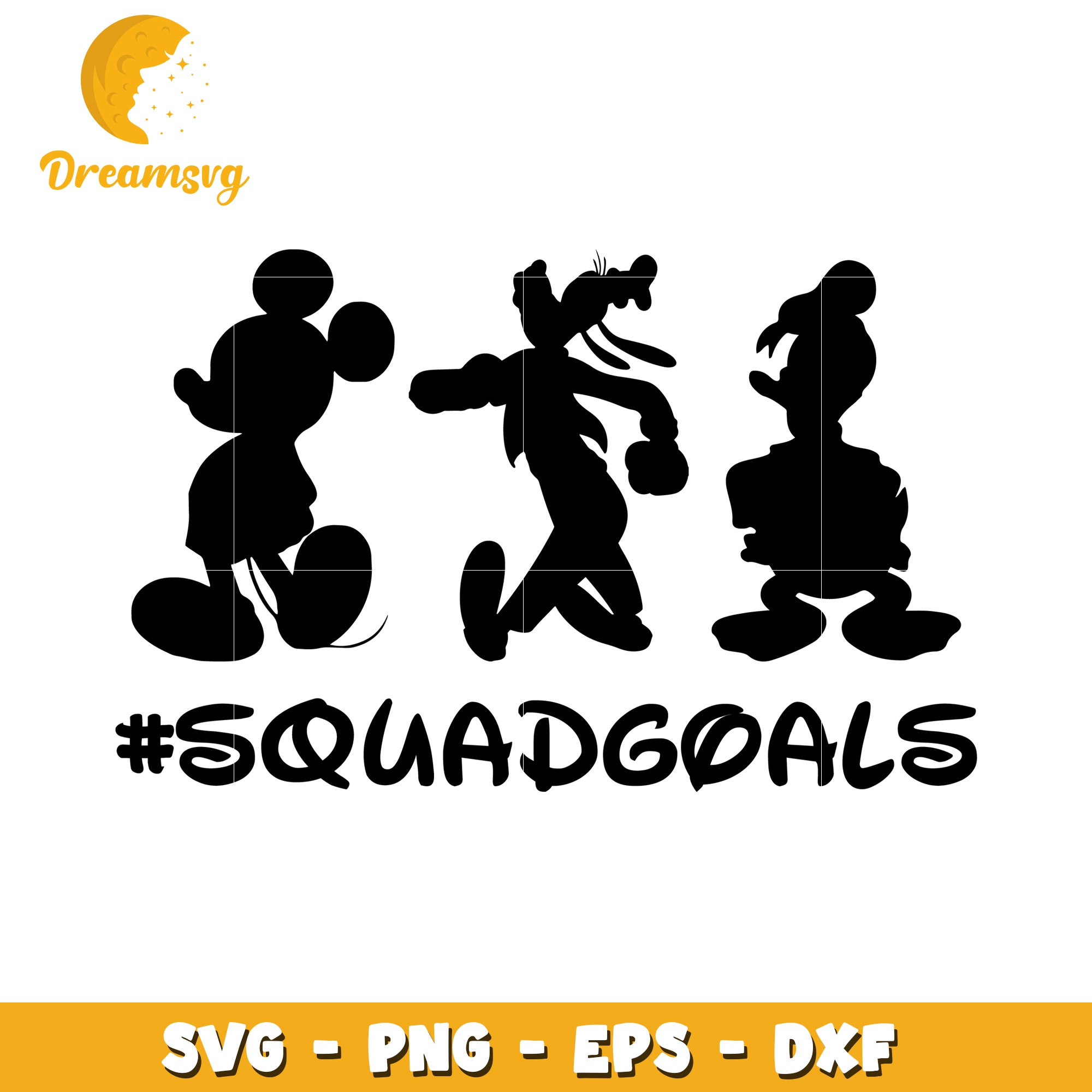 Disney Squad Goals SVG Cut File