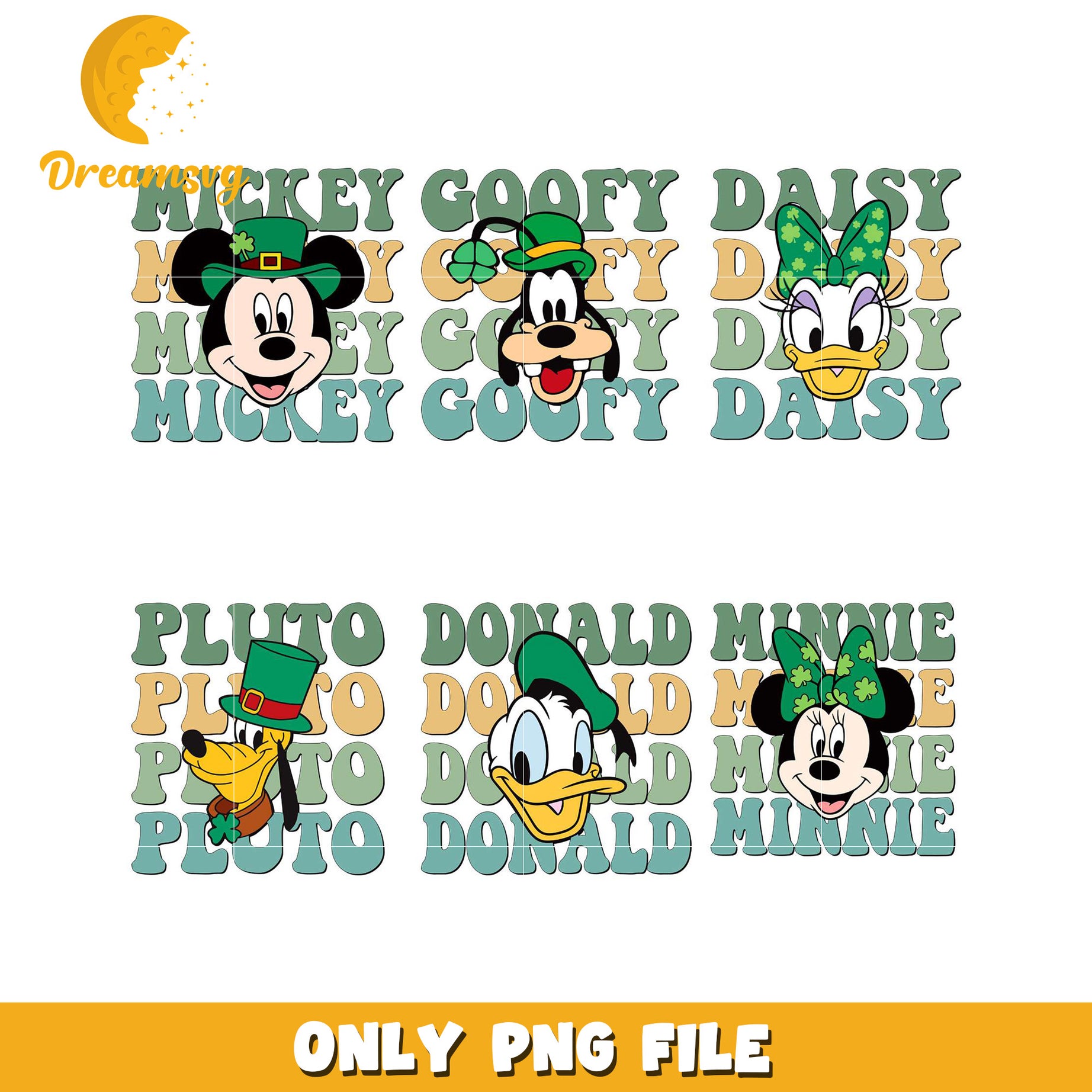 Disney St. Patrick's Day PNG Bundle