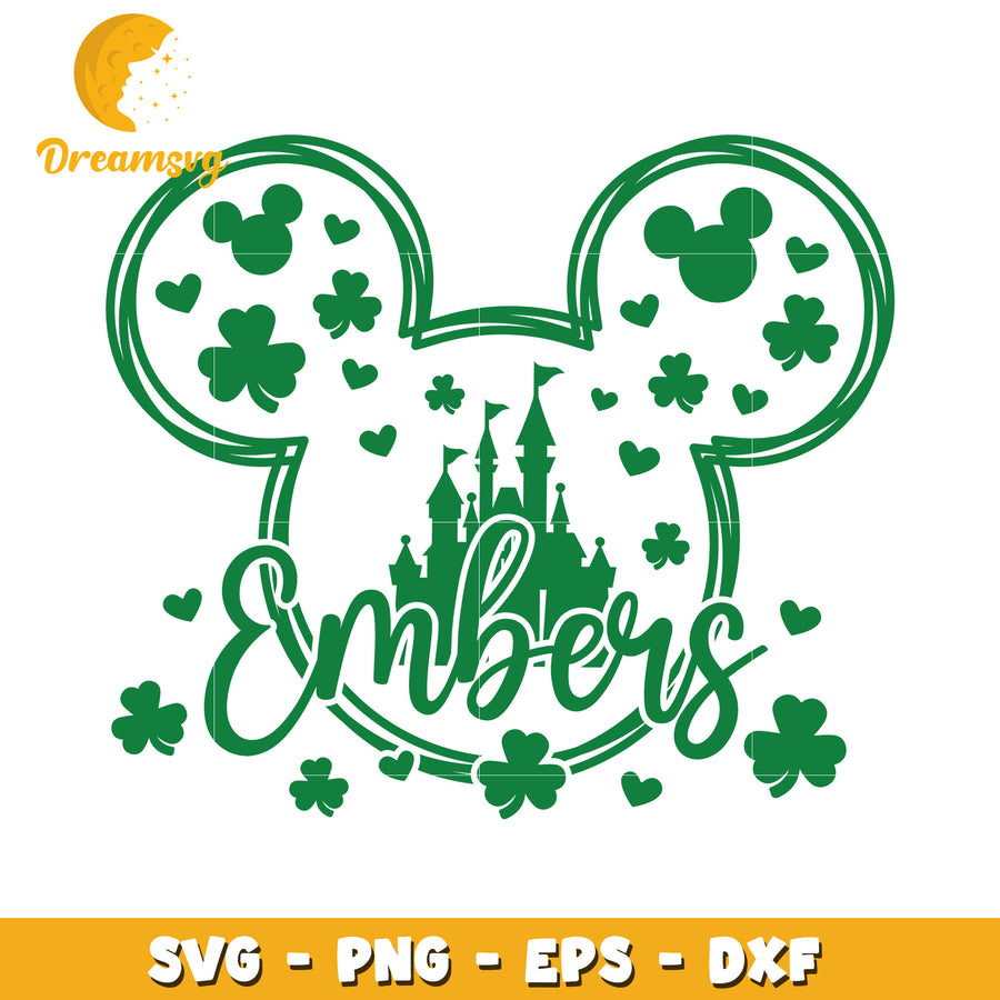 Disney St Patricks Day SVG Cut File