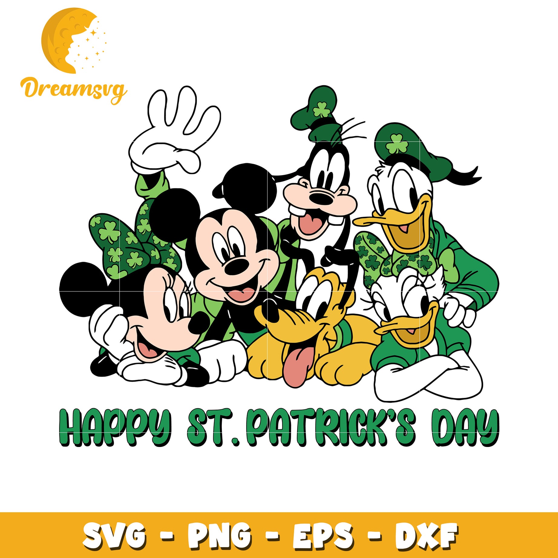 Disney St Patricks Day SVG PNG EPS DXF