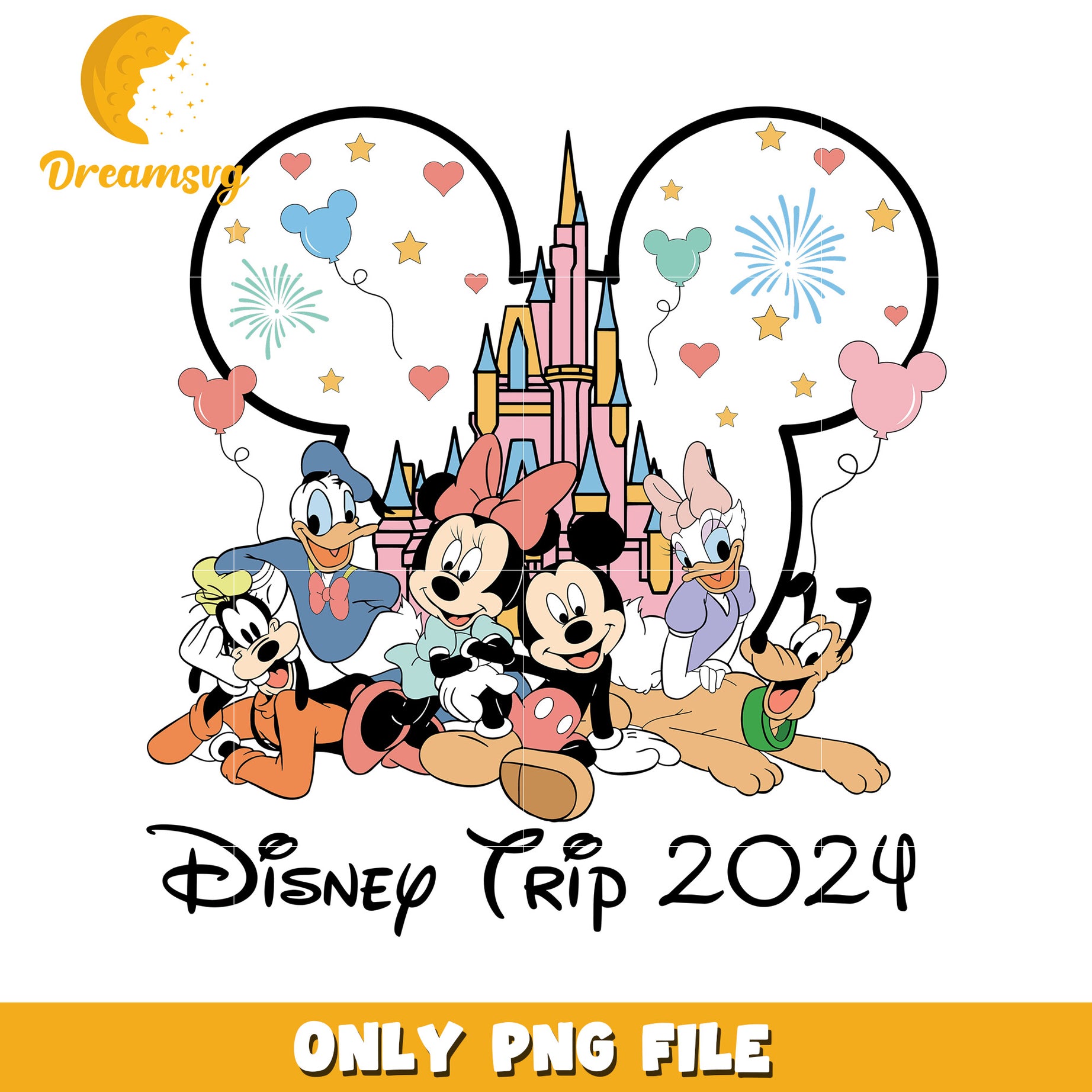 Disney Trip 2024 PNG Design