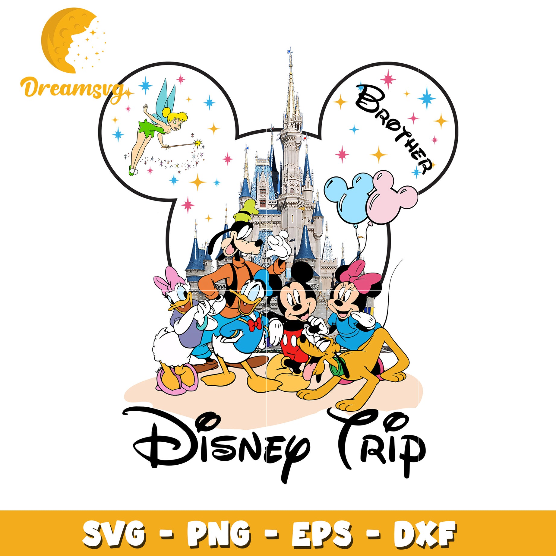 Disney Trip Brother SVG Cut File