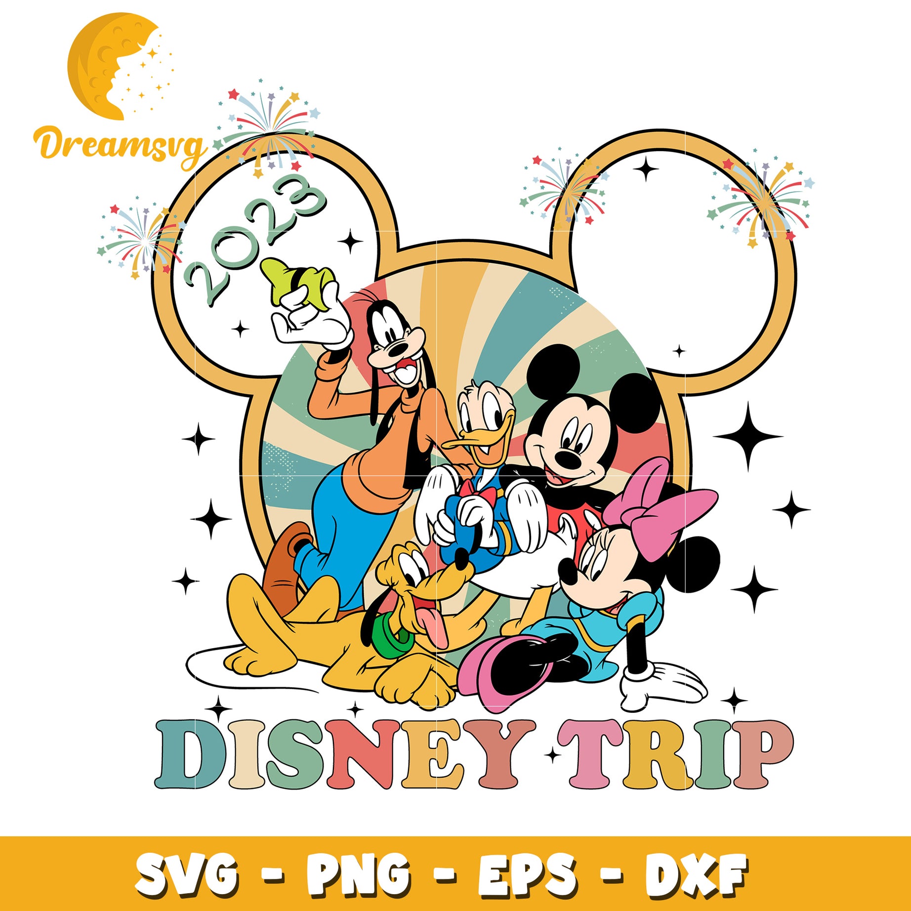 Disney Trip SVG Bundle 2023 Mickey Mouse Friends