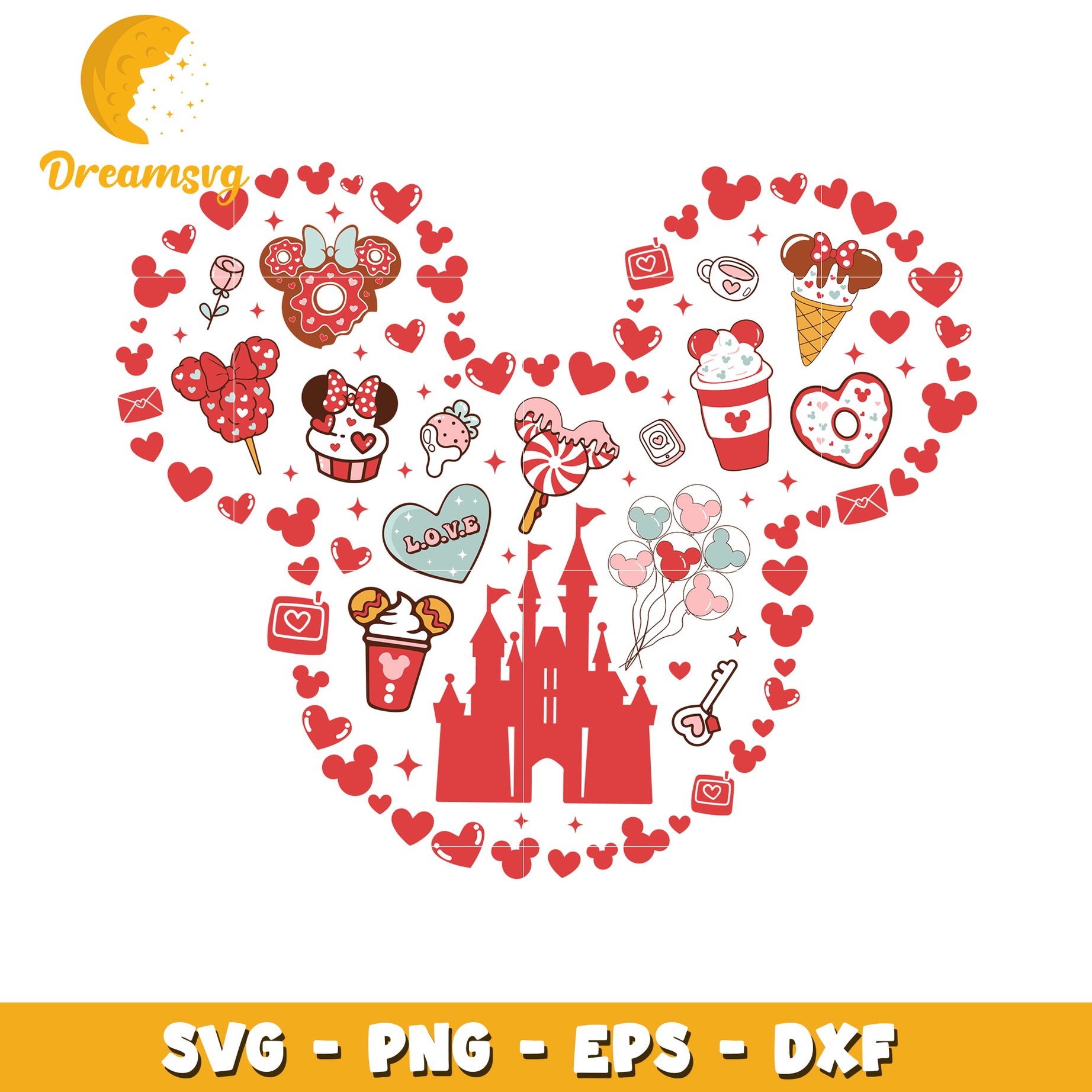Disney Valentine Mickey SVG Bundle