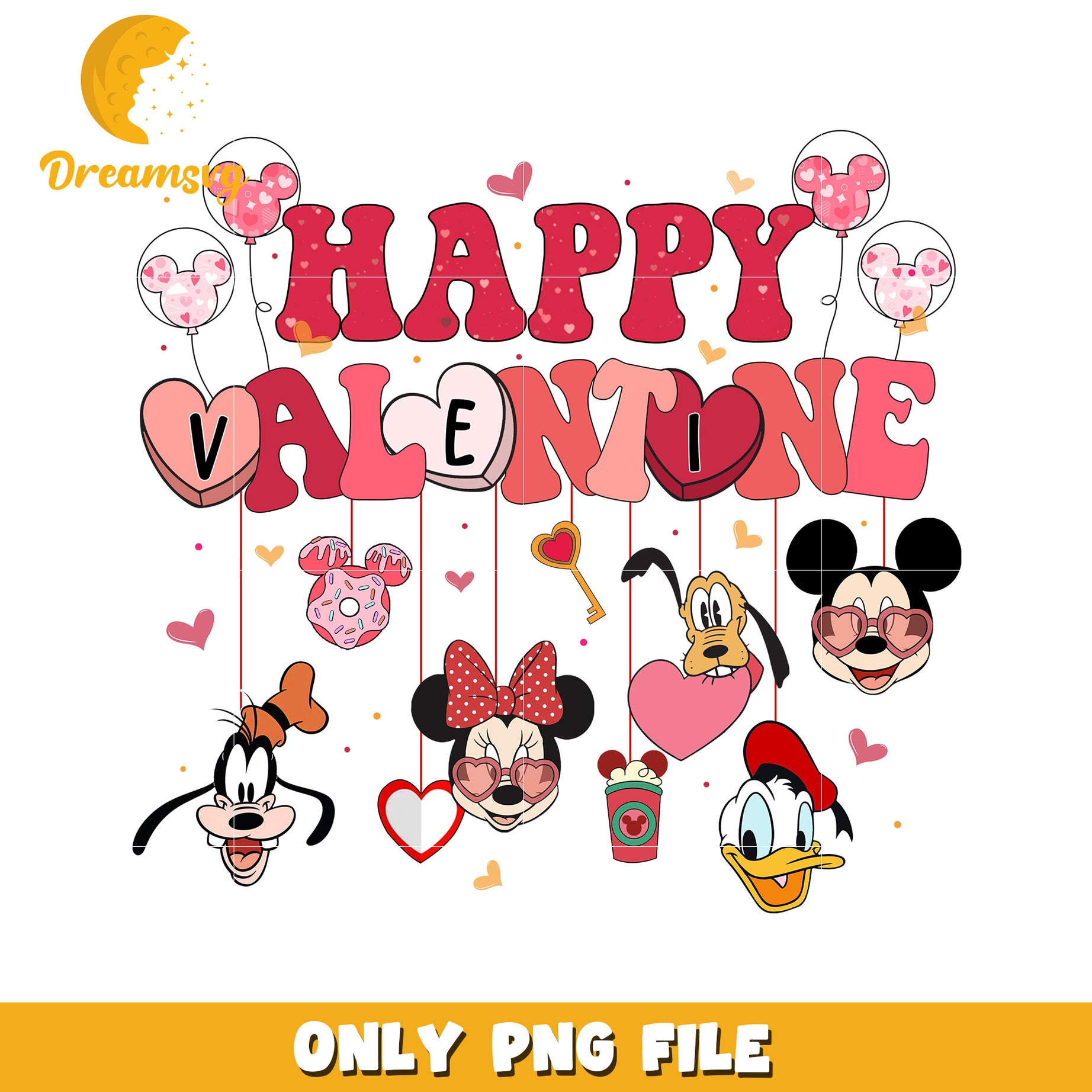 Disney Valentine PNG Design