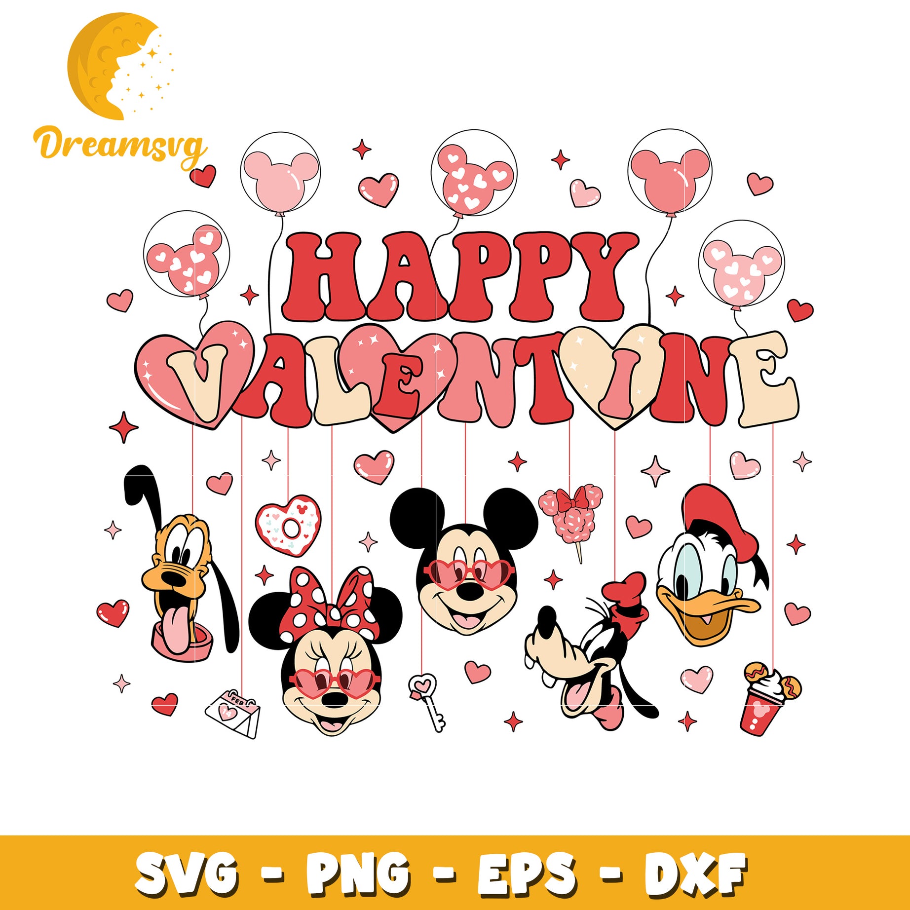 Disney Valentine SVG PNG EPS DXF