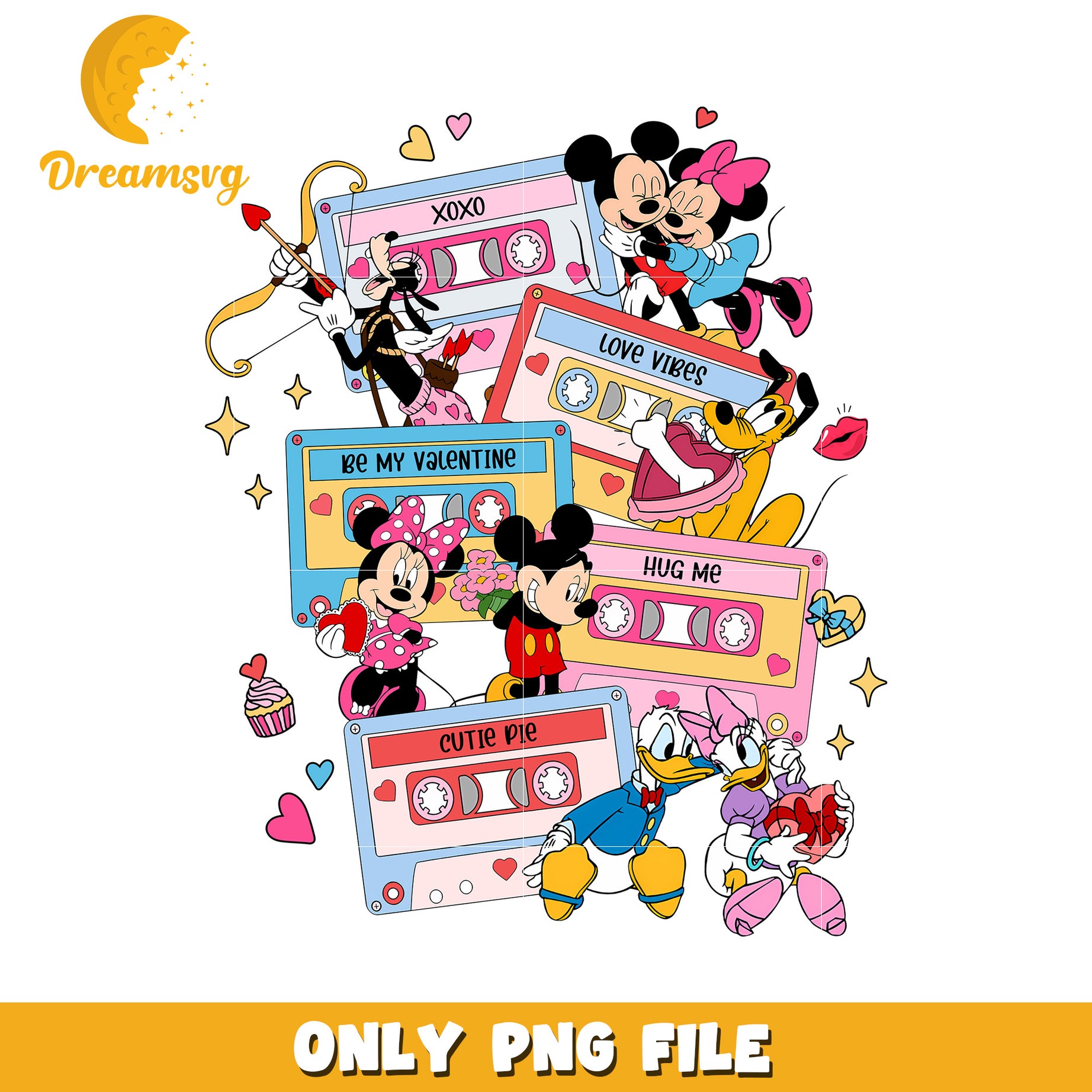 Disney Valentines Cassette PNG