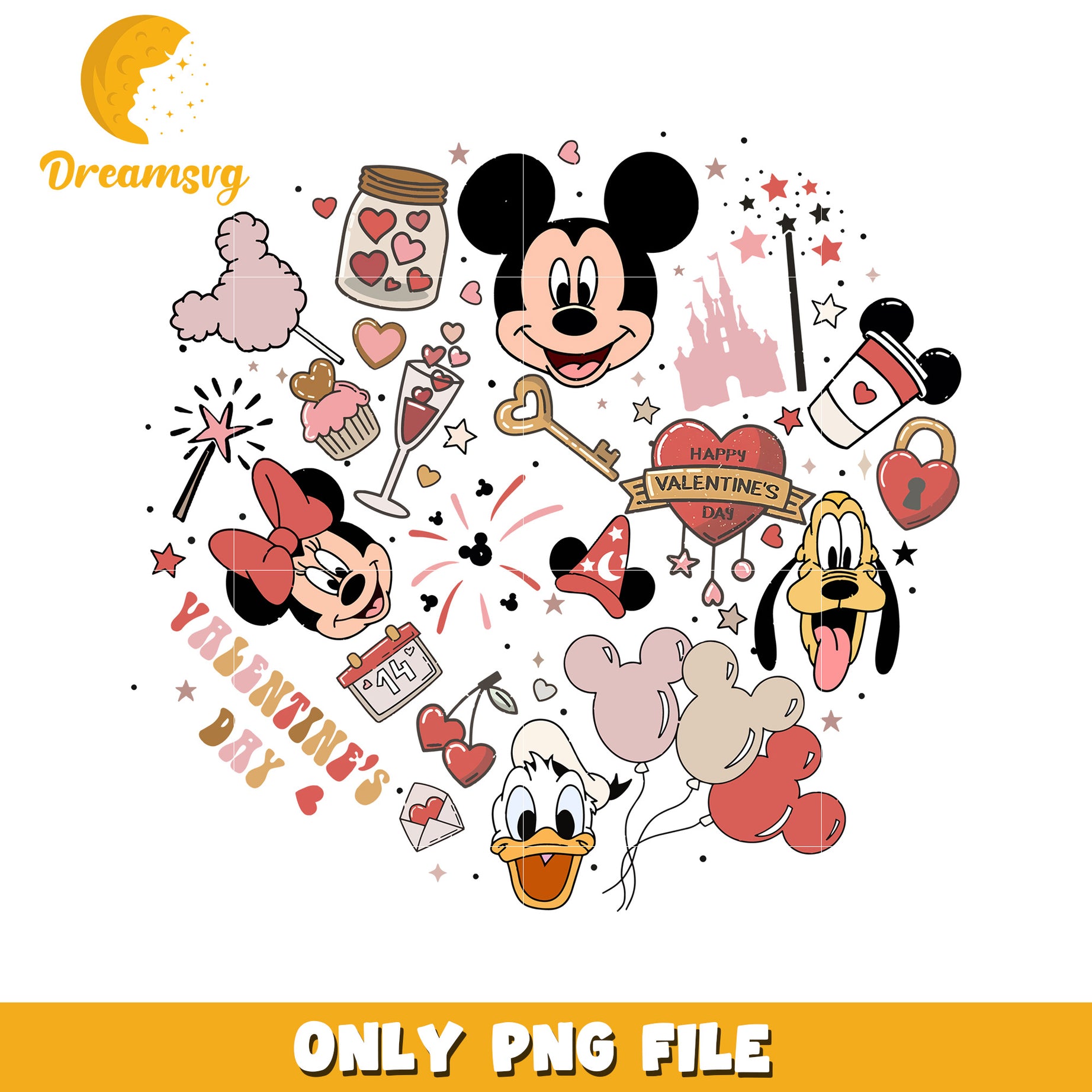 Disney Valentines Day PNG Bundle