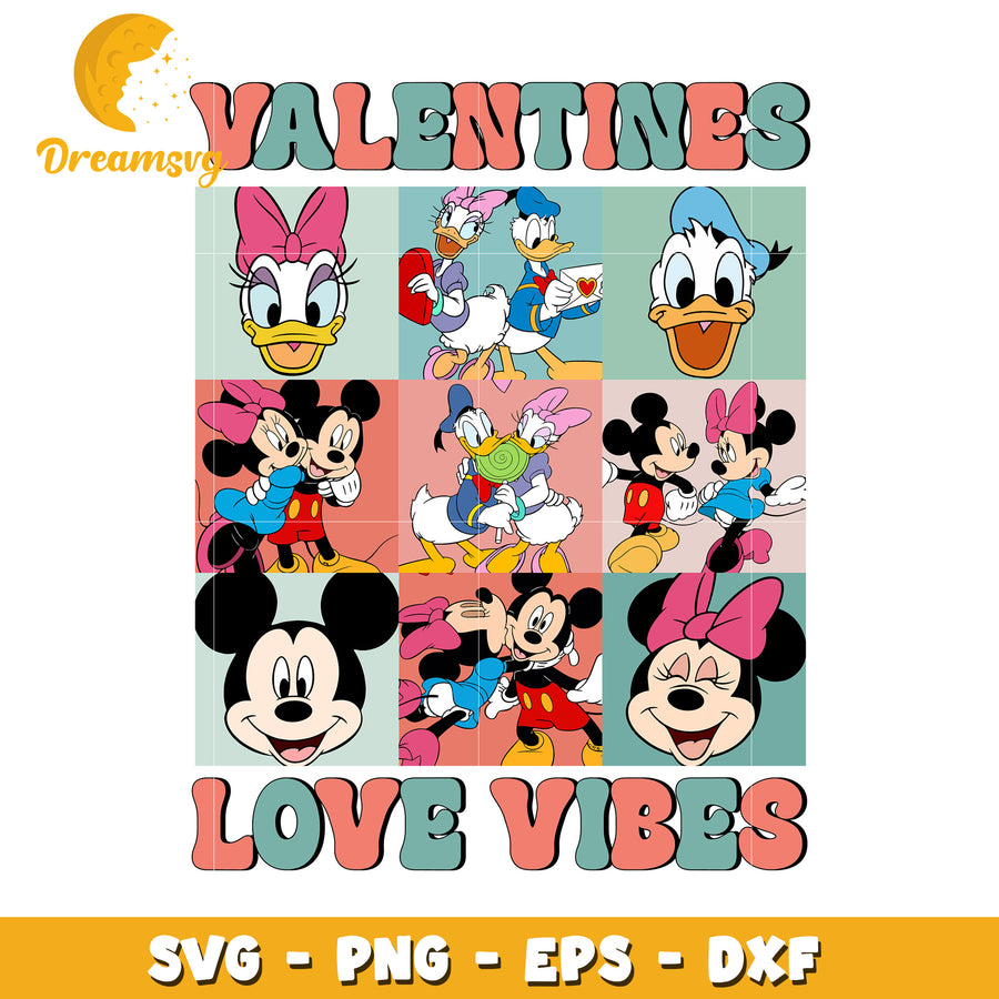 Disney Valentines Love Vibes SVG Bundle